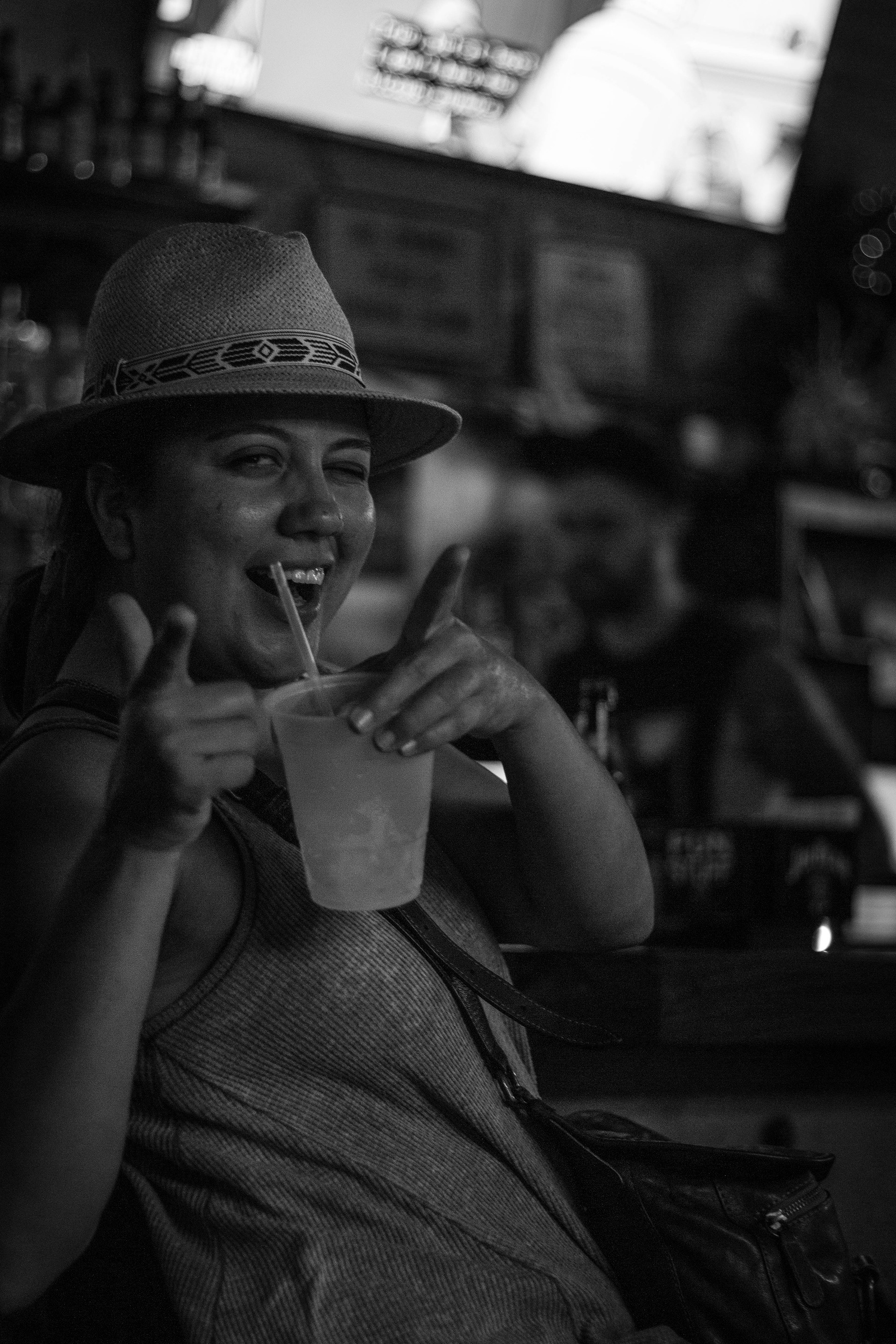 Champagne Girl at Banks Street Bar