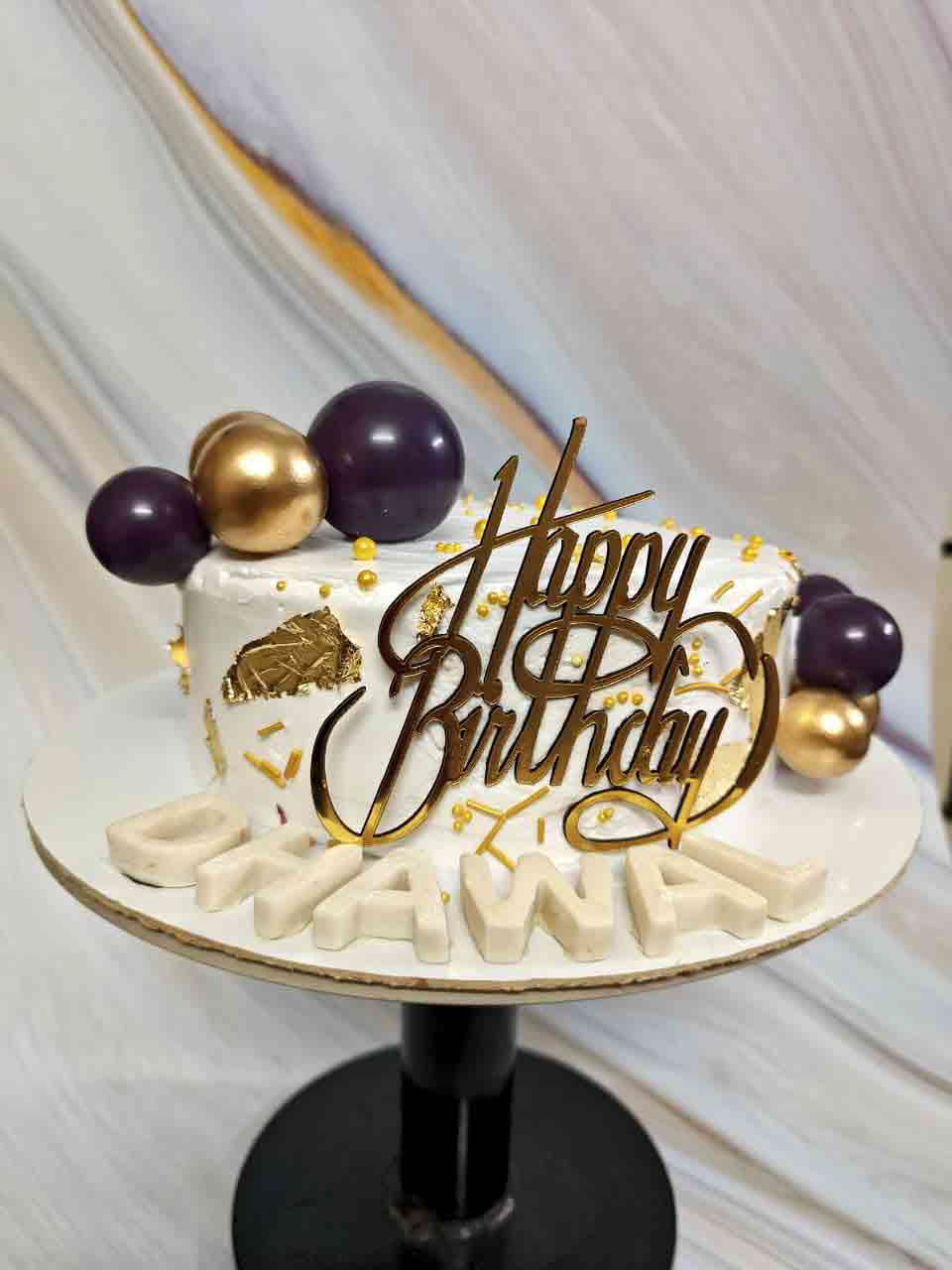 Blueberry Whipped Cream Cake