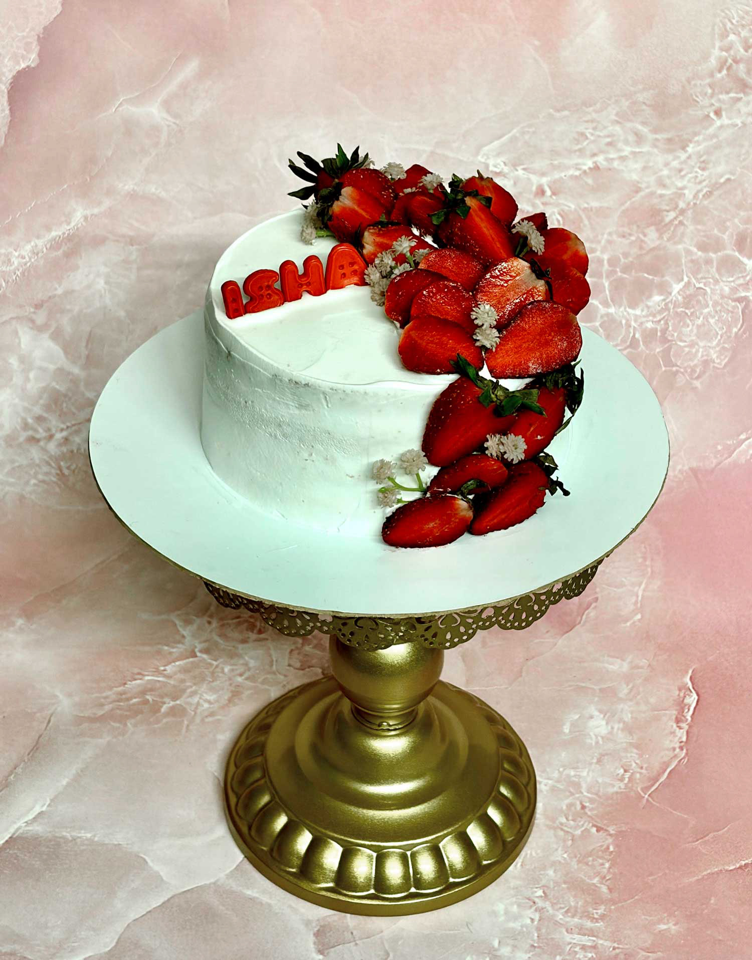 Strawberry Whipped Cream Cake