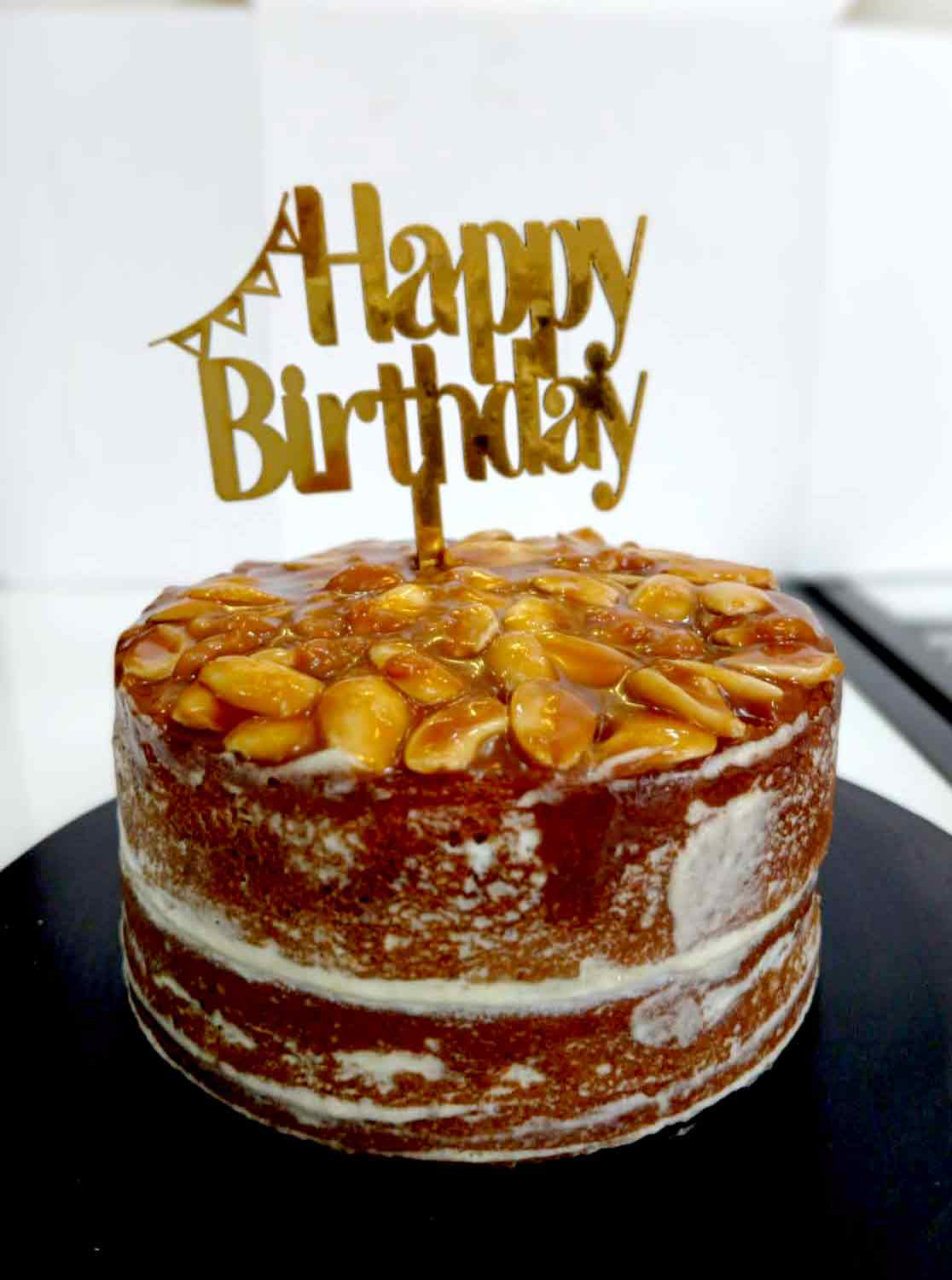 Dry Fruit Caramel Cake