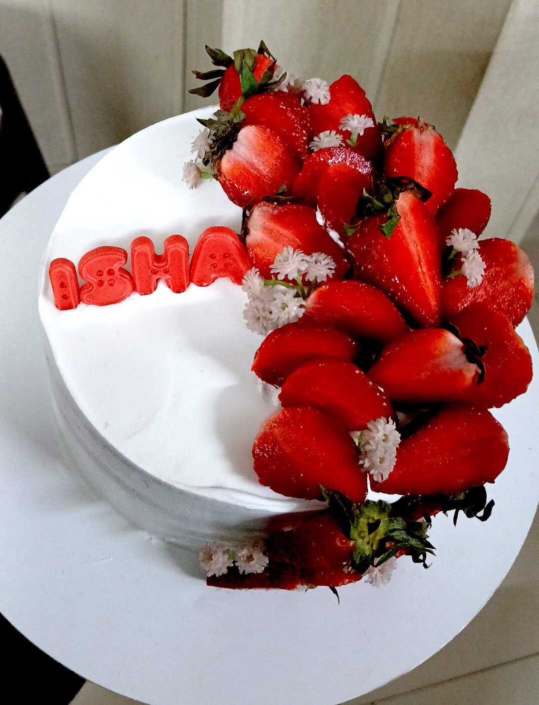 Strawberry Whipped Cream Cake