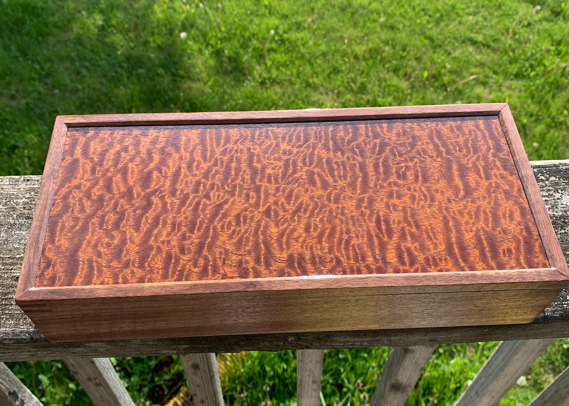 Black Walnut and Pommele Sapele