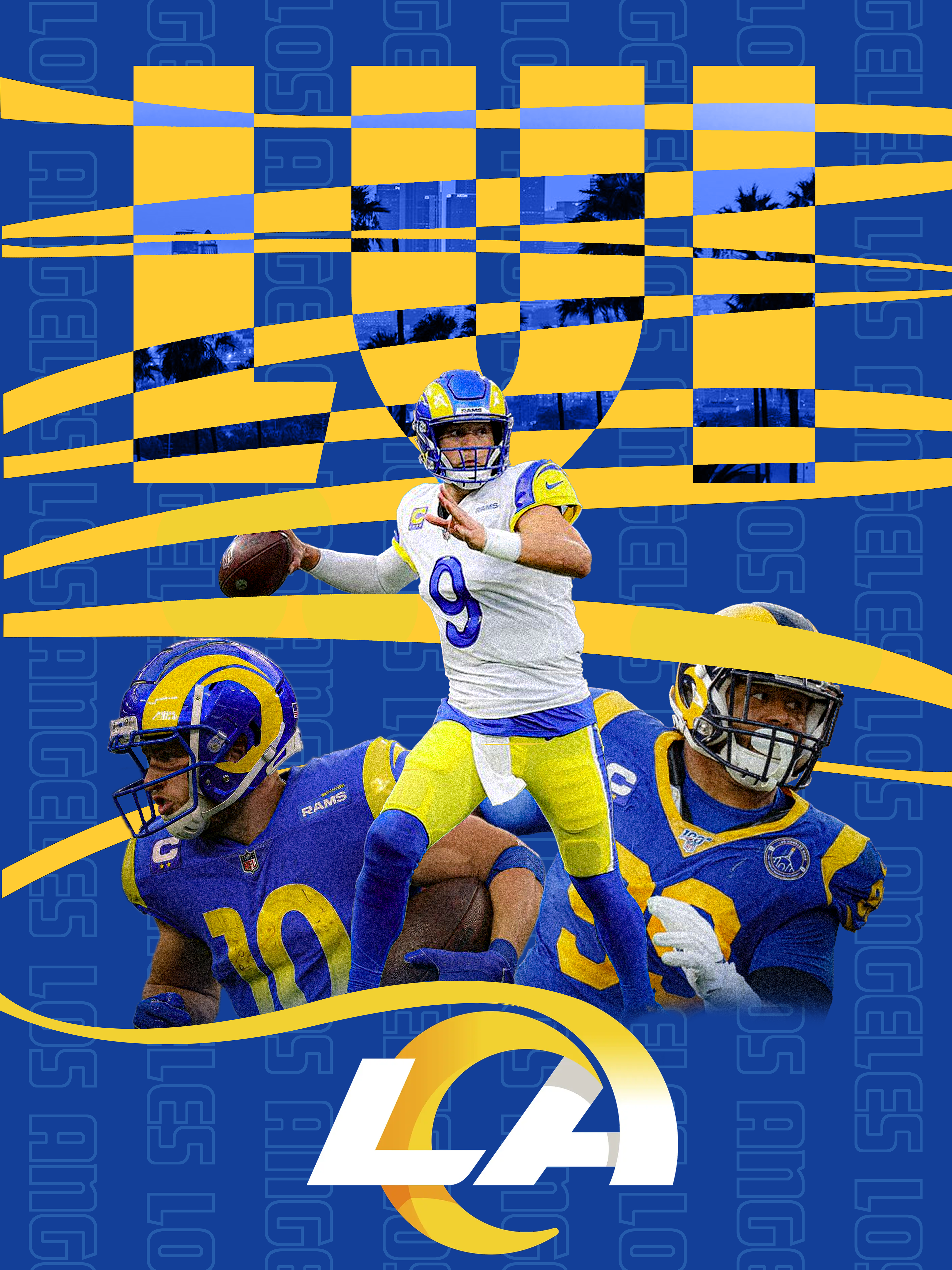 Poster of Super Bowl LVI Champions, LA Rams