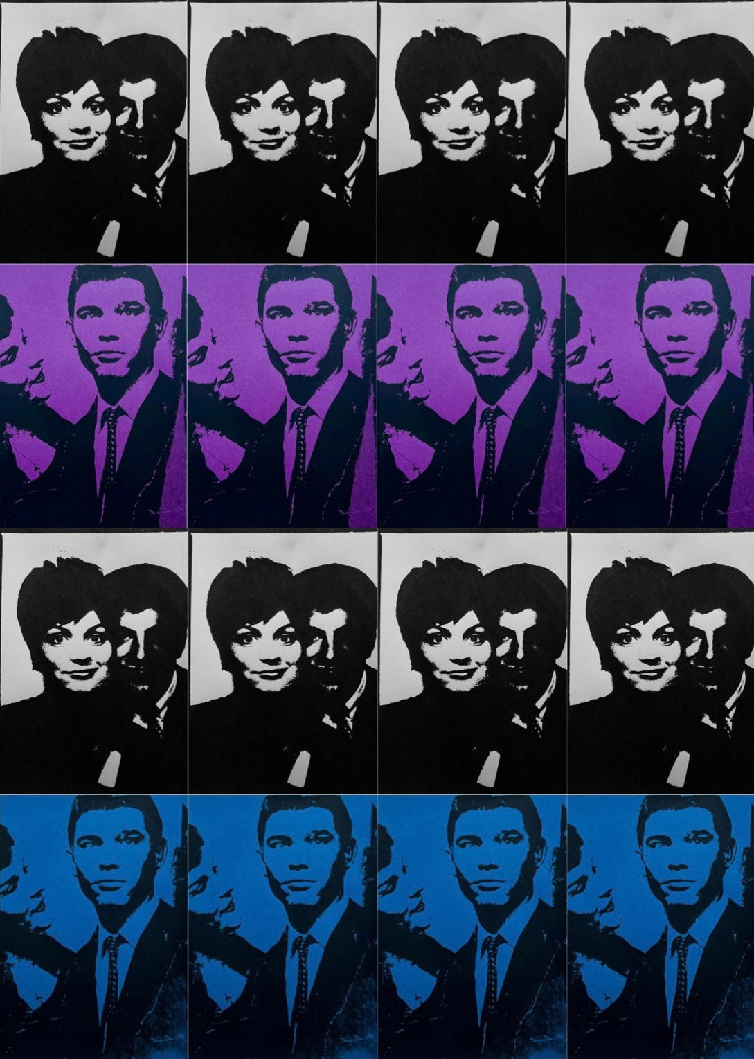 All (3) Castiglione. C 'The Photo Booth', 2023, digital collage of photo screenprint on sugar paper