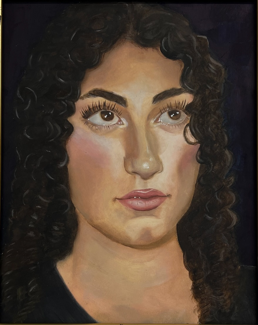 Castiglione. C. 'Duality' 2024. Oil on Cartridge Paper, 21x30cm