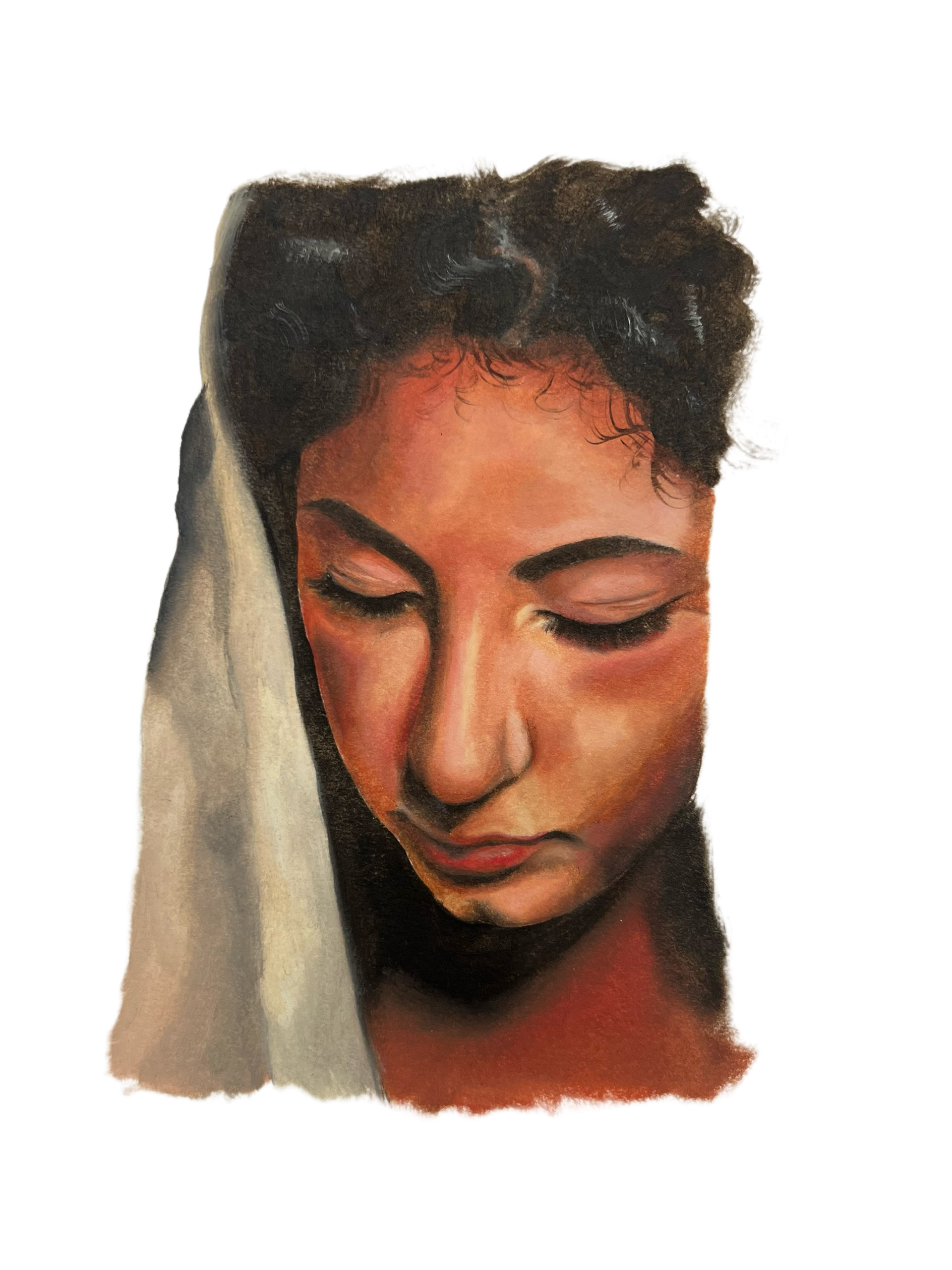 Castiglione. C. 'Ave Sorella' 2024. Oil on Cartridge Paper, 22x31cm