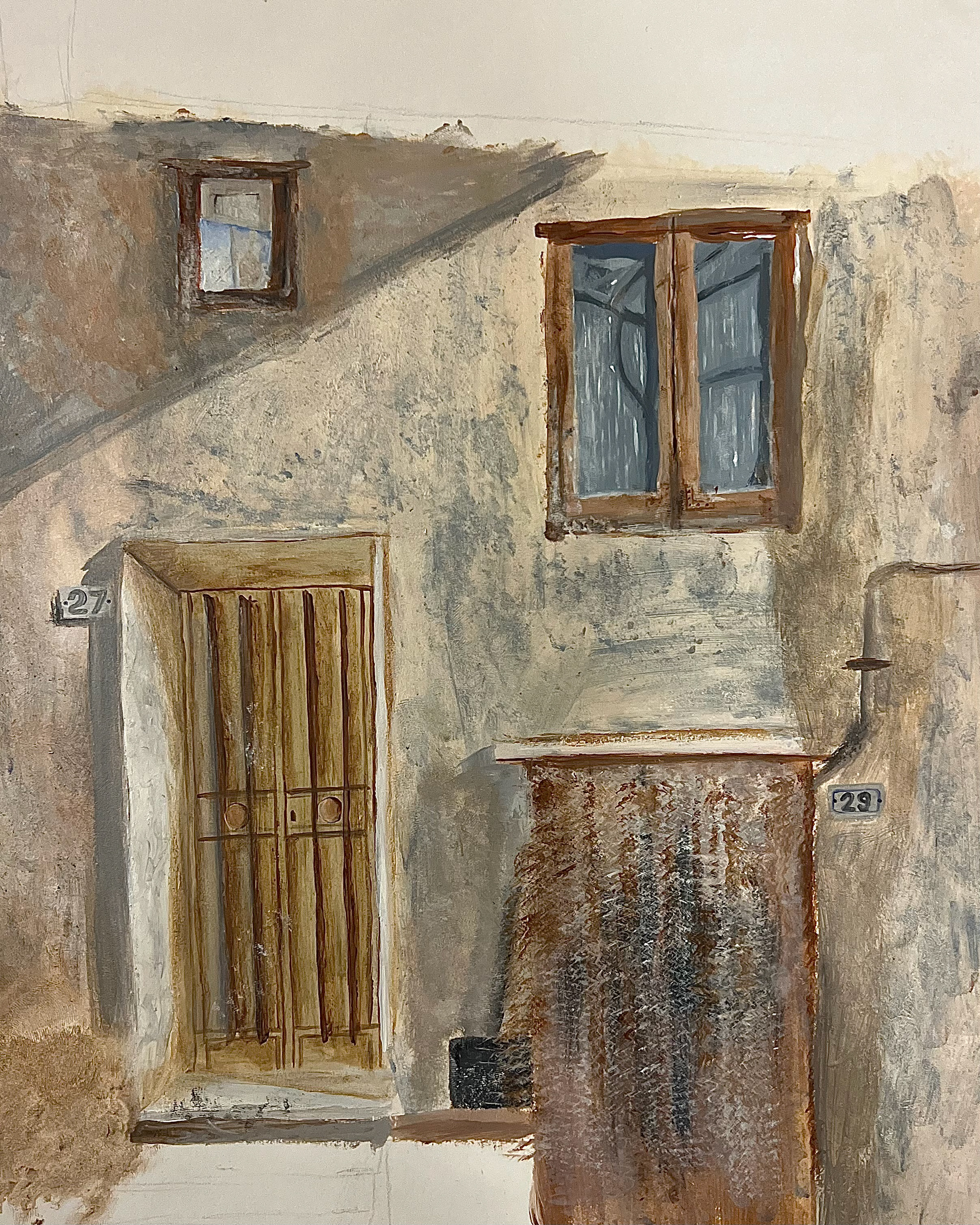 Castiglione, C. '27' (2024) Acrylic on paper, 29.7 x 42cm