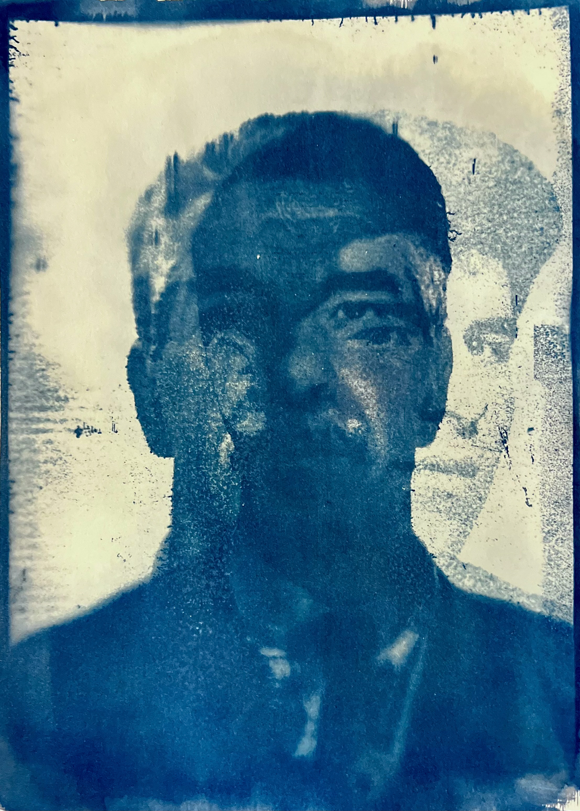 Castiglione. C (2024). Cyanotype. 14.85 x 21cm