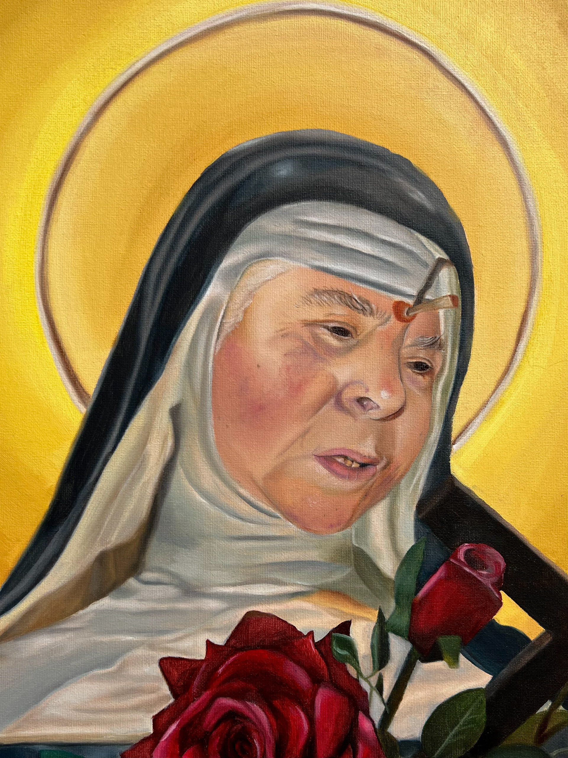 (2) Castiglione. C. 'Felicità'. 2025. Details. Oil on Canvas