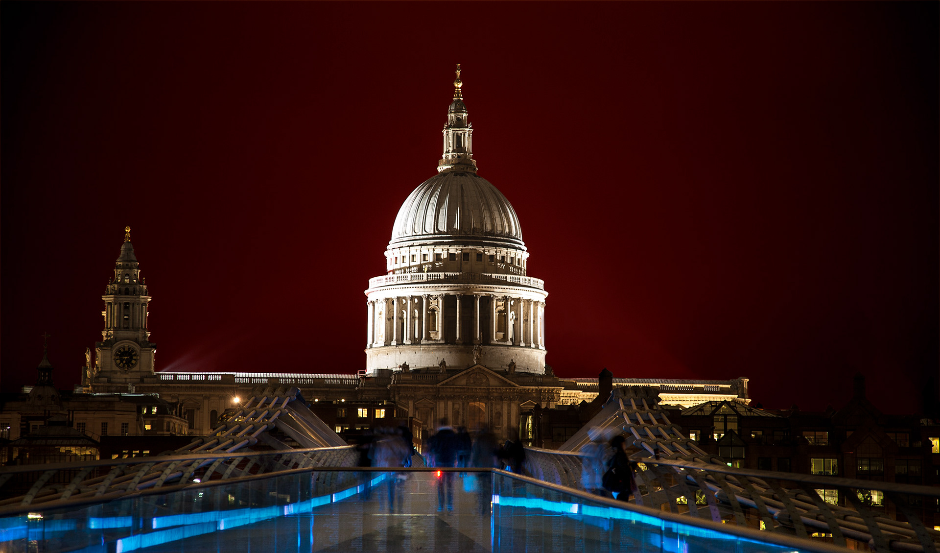St Paul's London from Millennium Bridge 