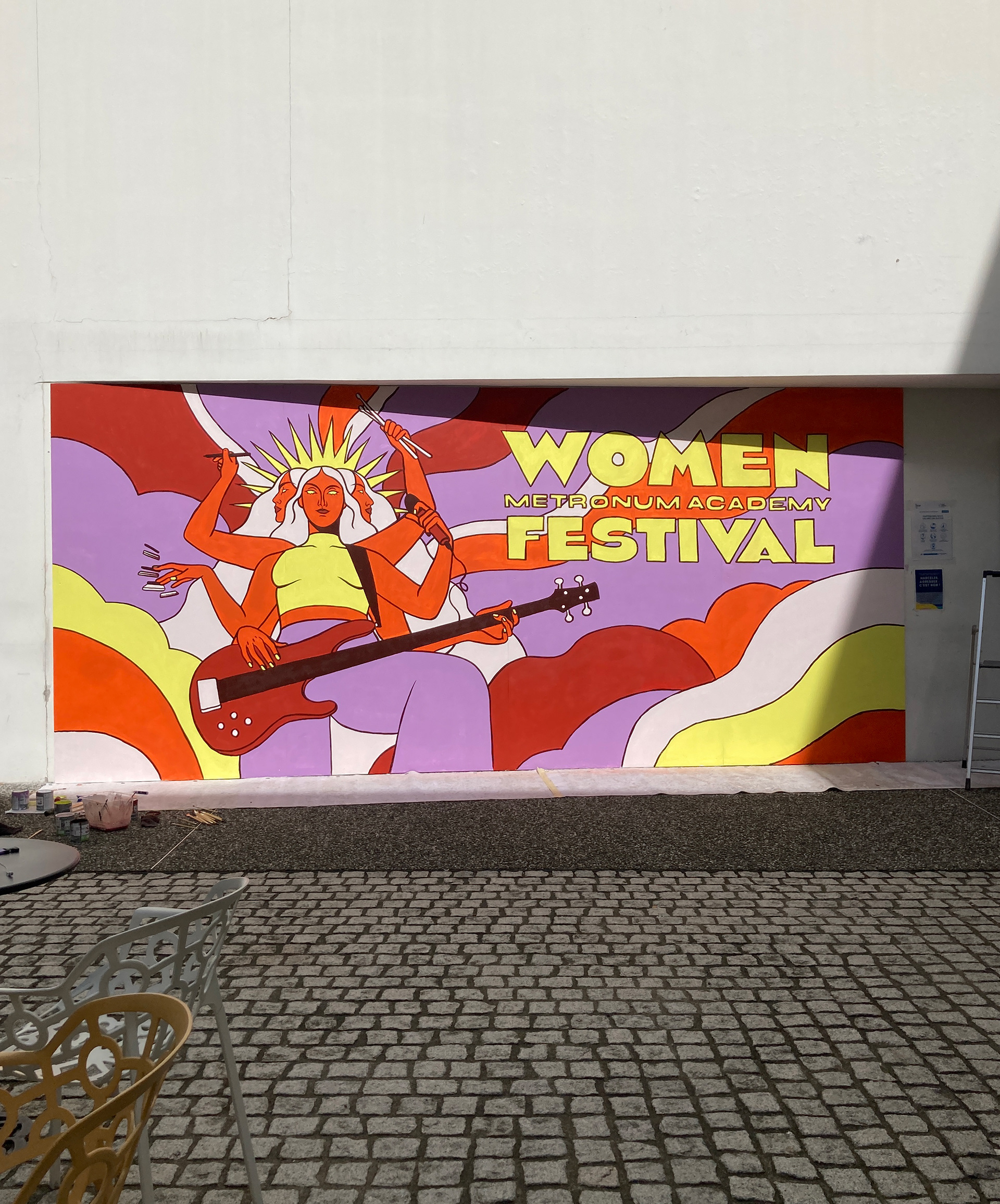 Mural at Le Metronum