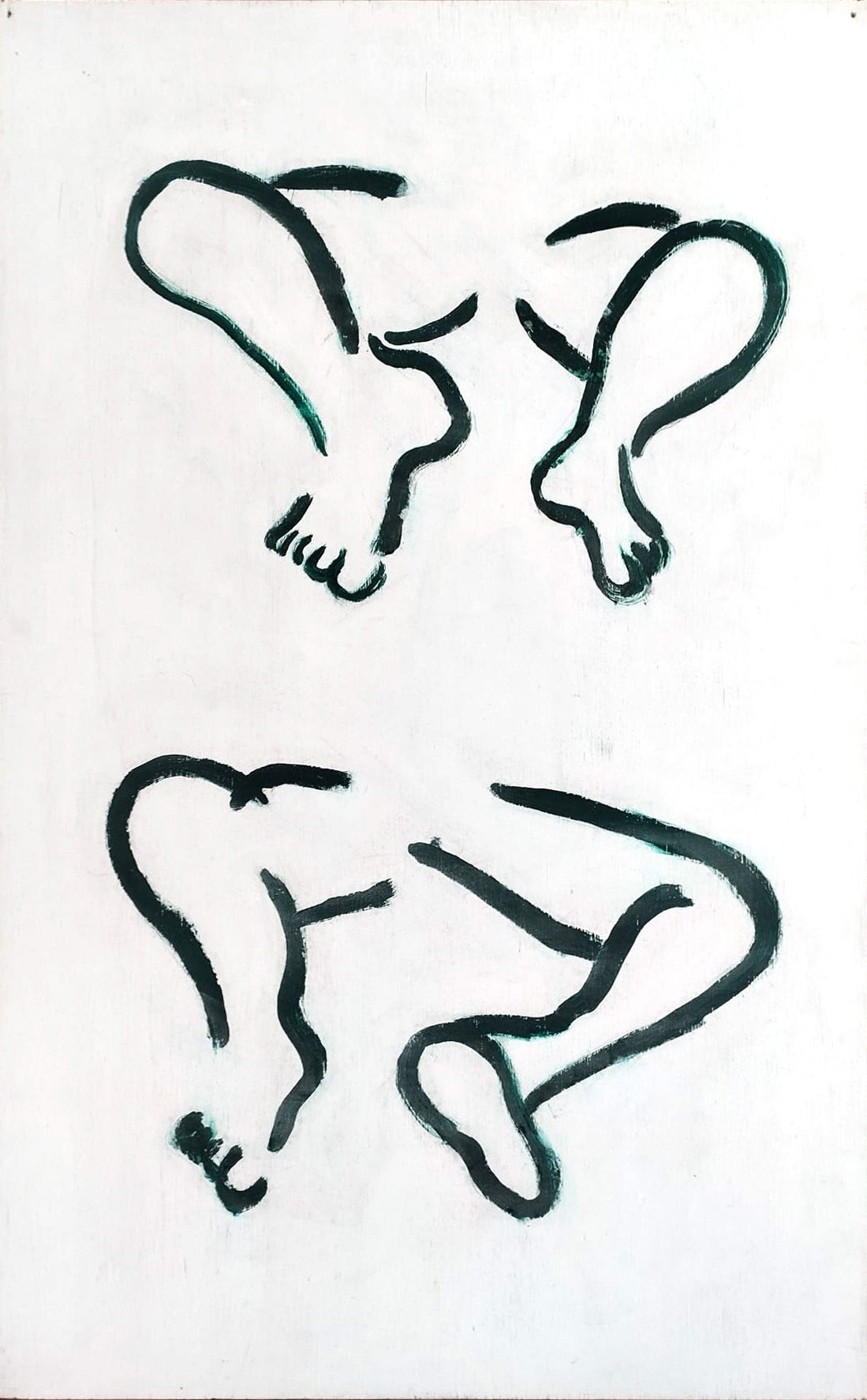 legs, acryl on multiplex, 80x50 cm