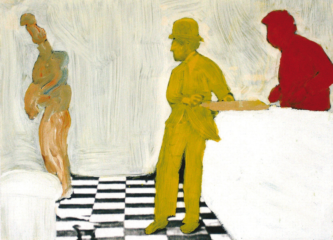 A night out#3 2008 | oil on print | 40 x 55 cm