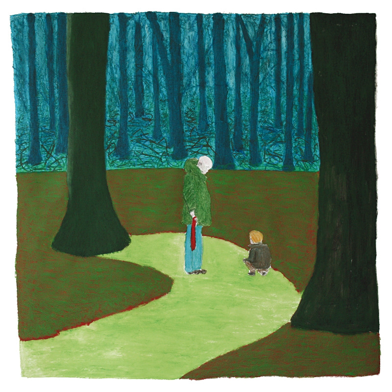 Park #2 2008 | oilpastel on paper | 90 x 90 cm