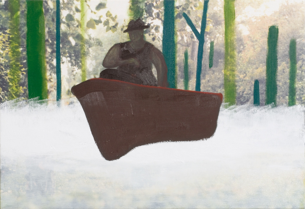 Een groot man #2 2006 | oil on printed canvas | 55 x 80 cm