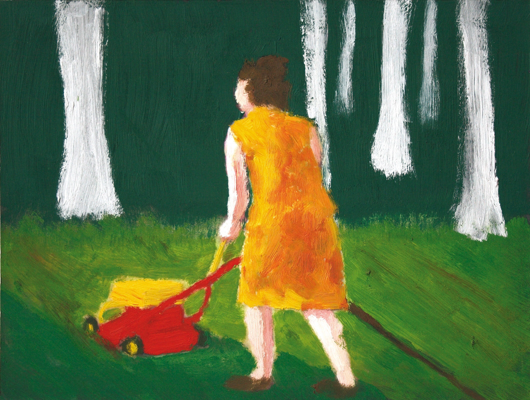 Grasmaaier #3 2007 | oil on paper | 21 x 28 cm