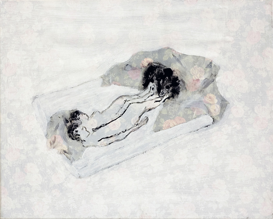 Couple 2003 , acryl on fabric , 40 x 50 cm