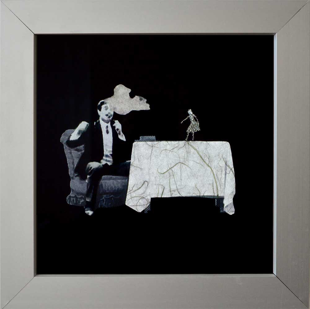 Smoke Fairy 2019 32x32cm collage on light box