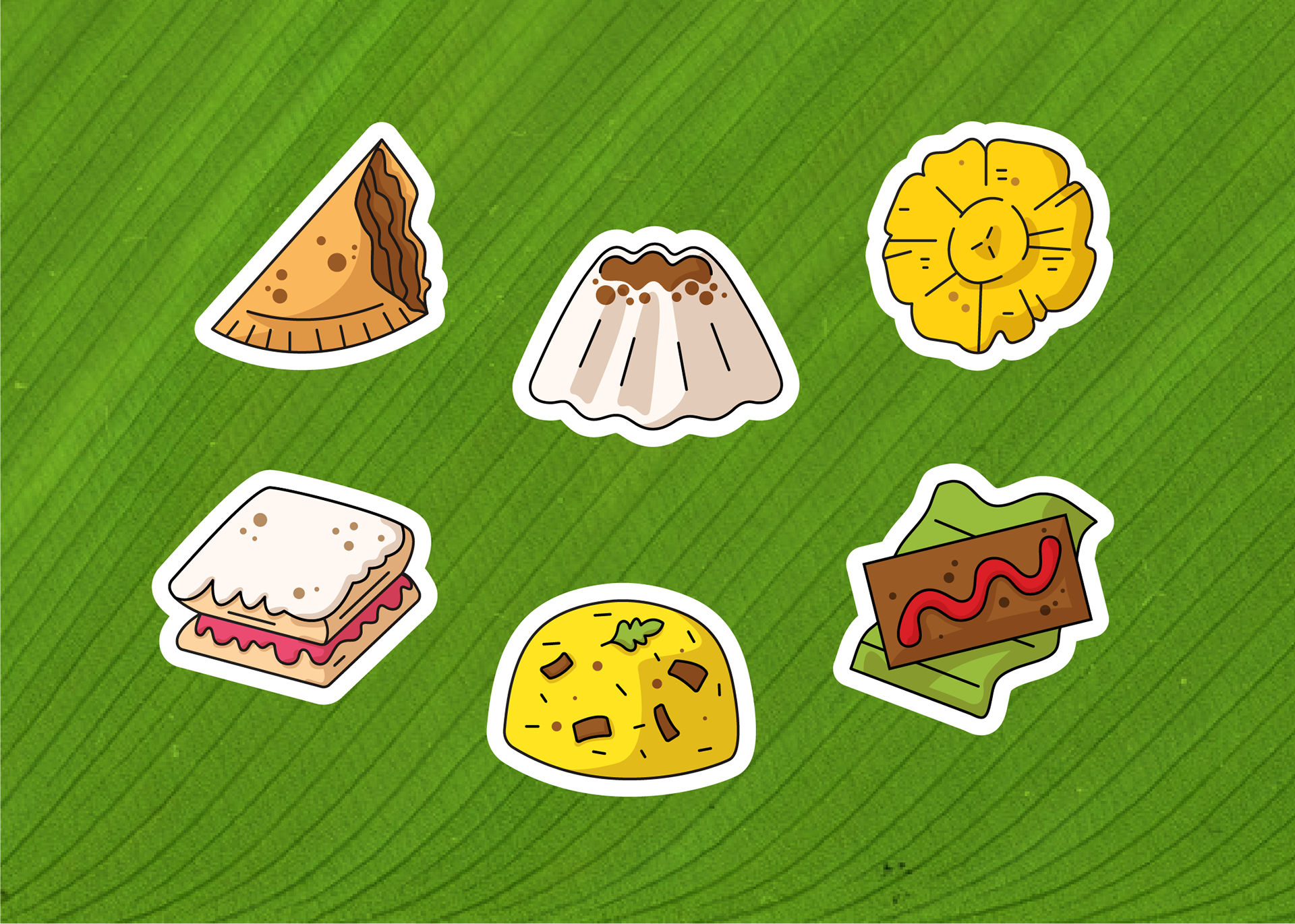 Puerto Rican Food Stickers (2023)