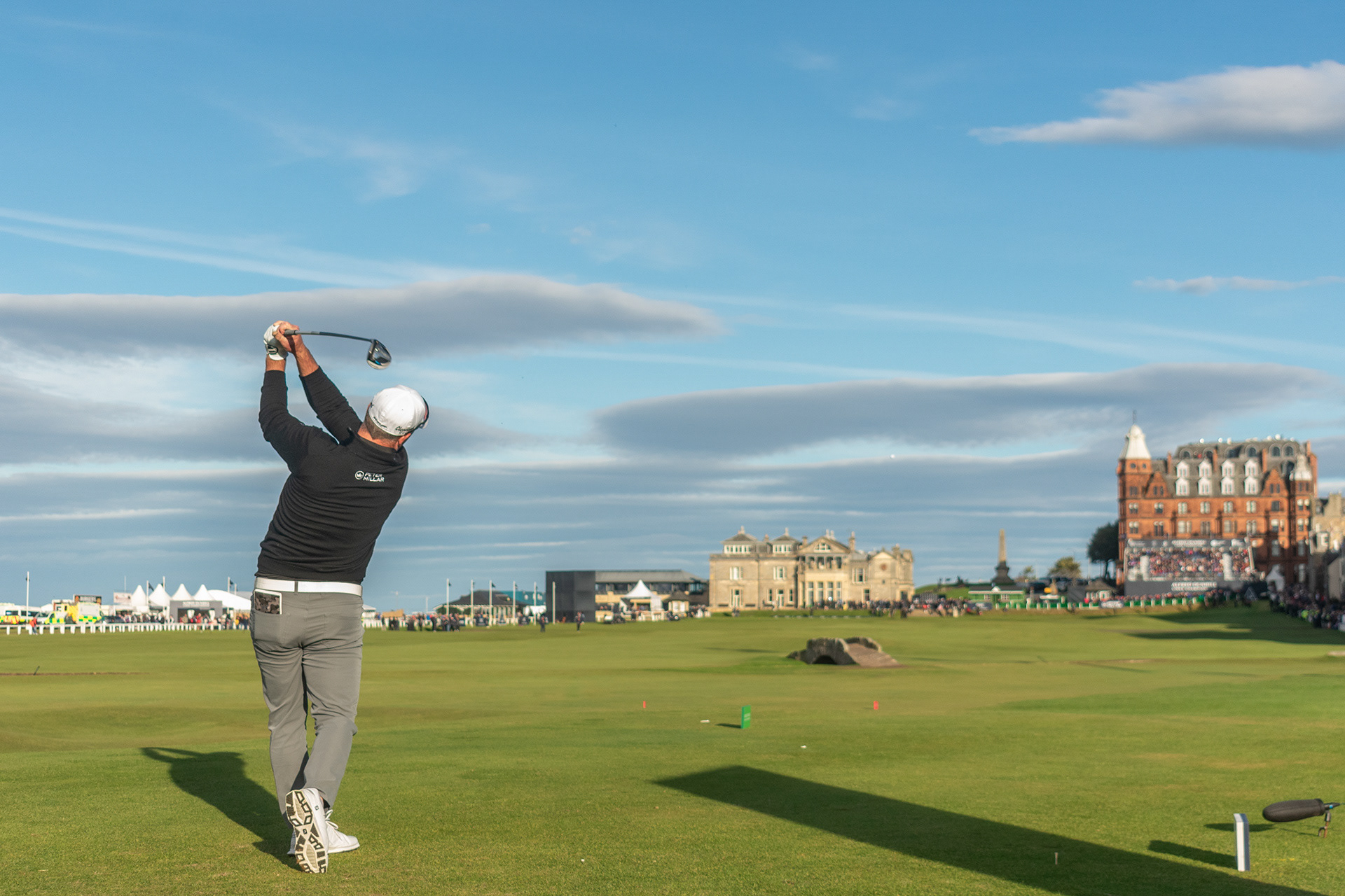 Ryan Fox on the 18th hole during the 2022 Alfred Dunhill Links