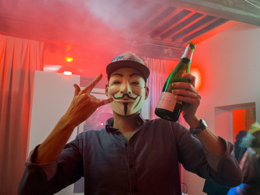 New Year’s party- Arles, France Unknown Mask Party