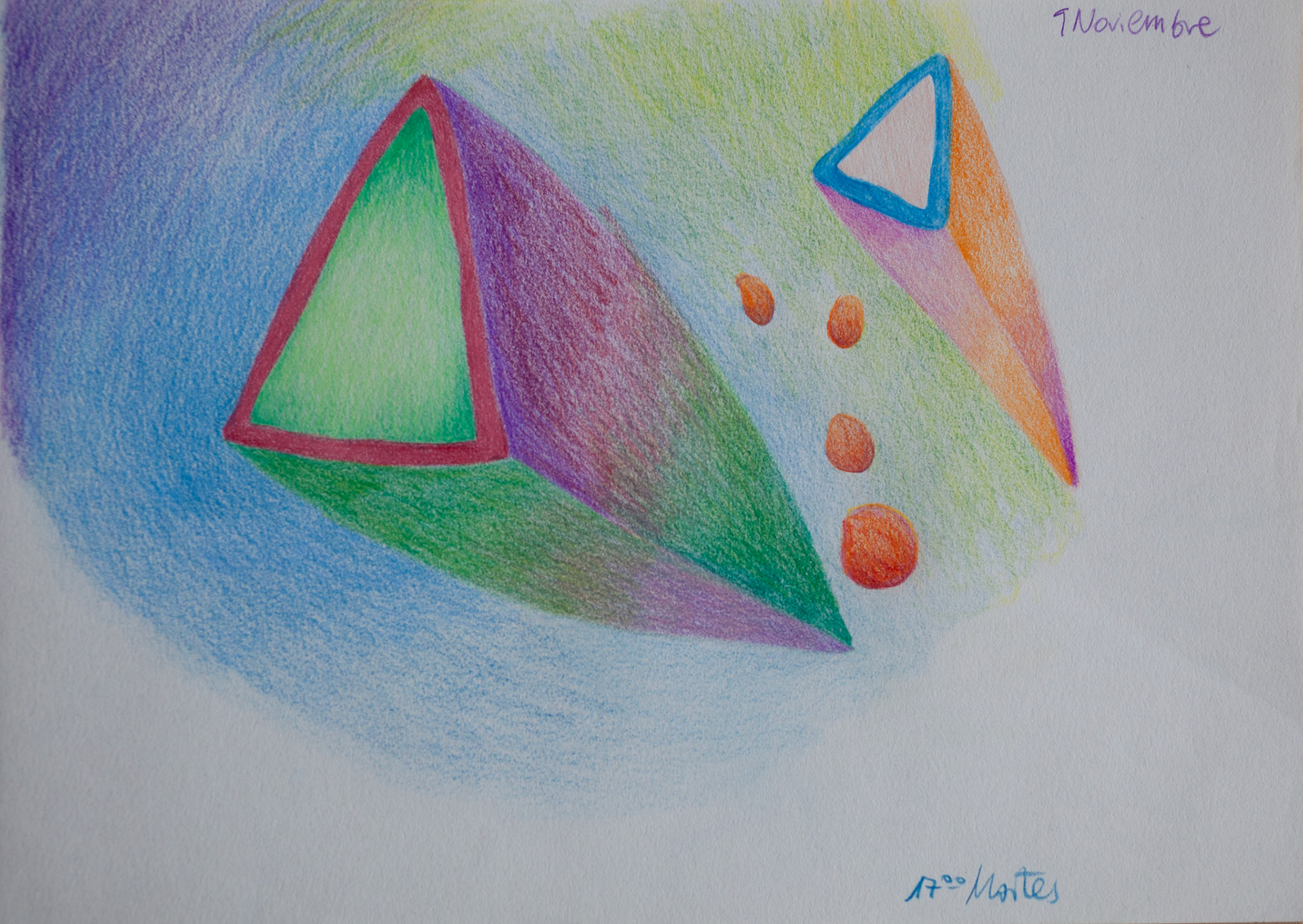 Farbstifte auf Papier, 2023