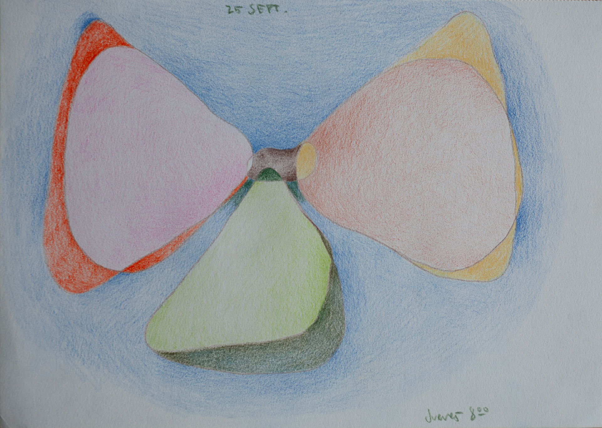 Farbstifte auf Papier, 2024