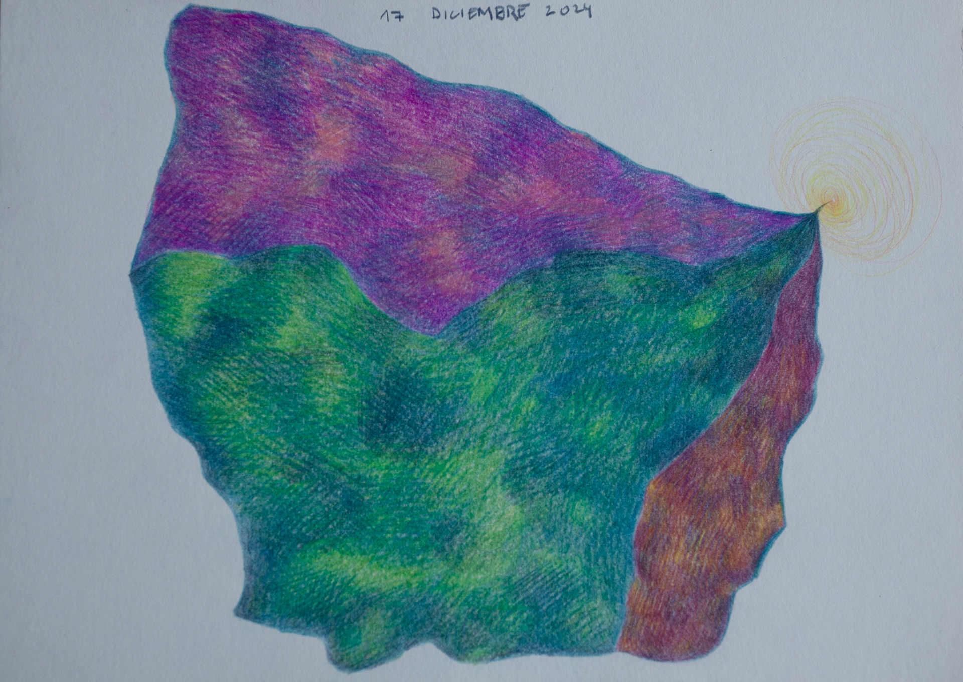 Farbstifte auf Papier, 2024