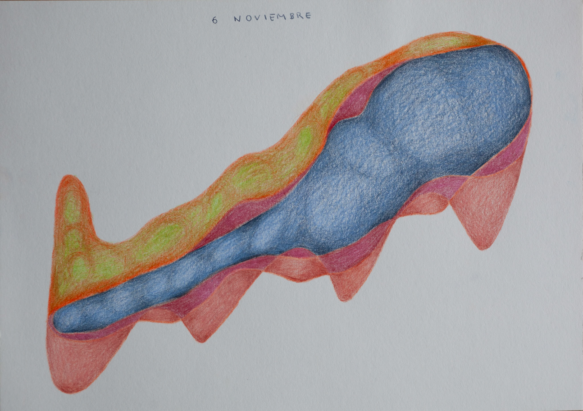 Farbstifte auf Papier, 2024