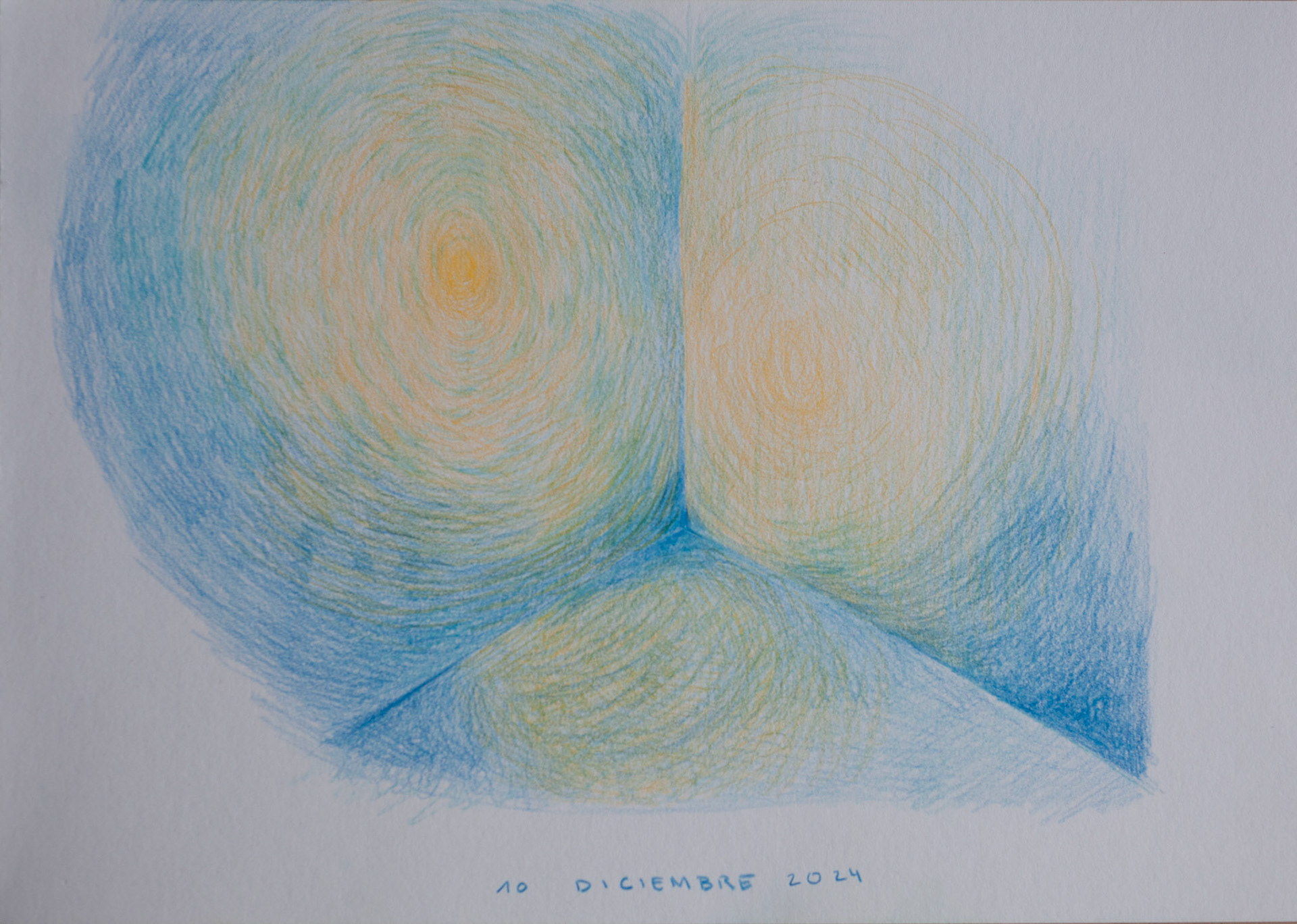 Farbstifte auf Papier, 2024