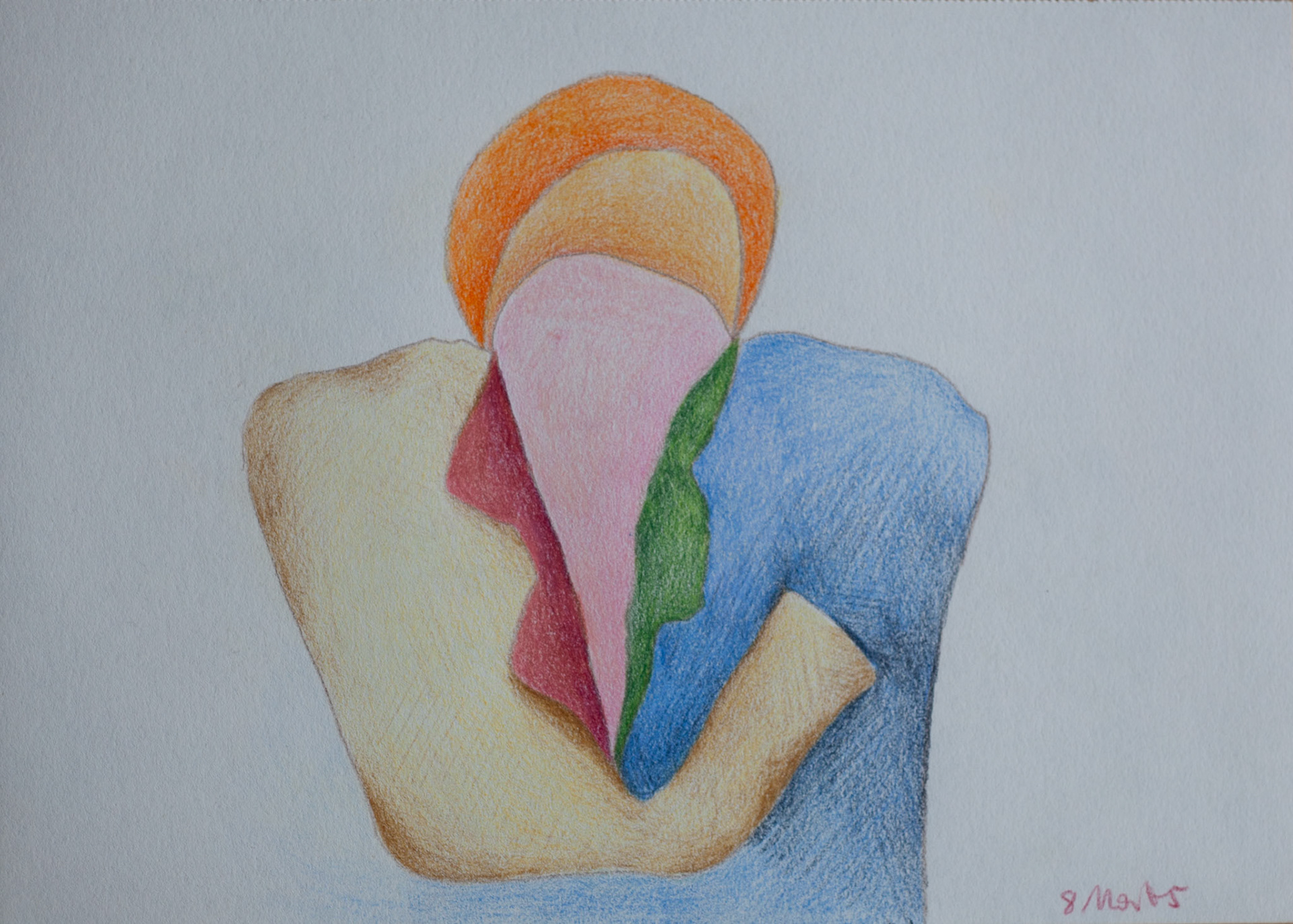 Farbstifte auf Papier, 2024