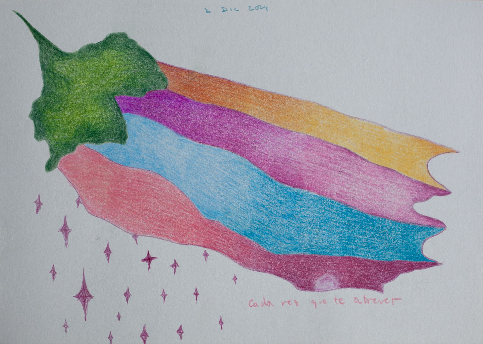 Farbstifte auf Papier, 2024