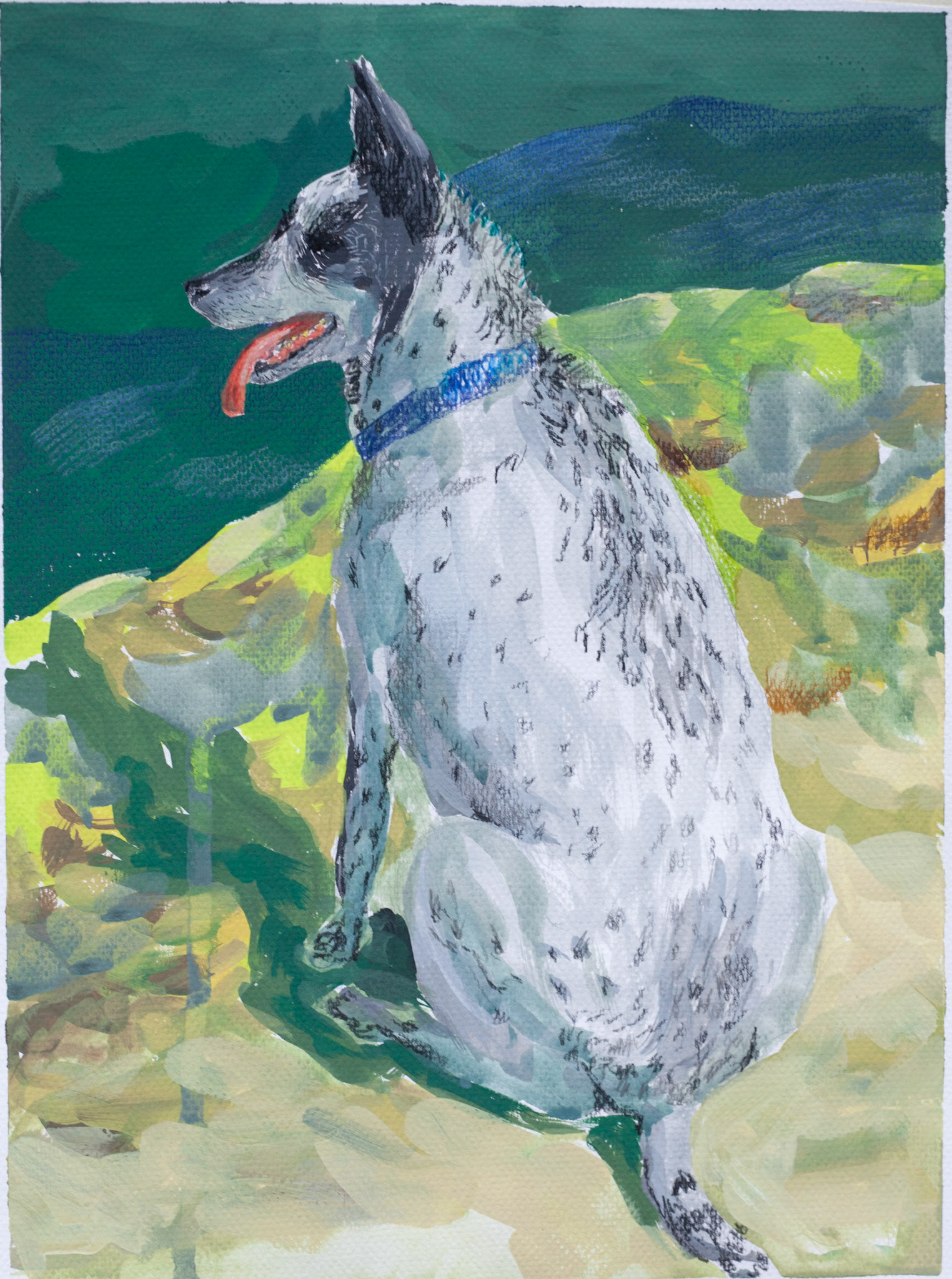 Gouache auf Papier, 2024