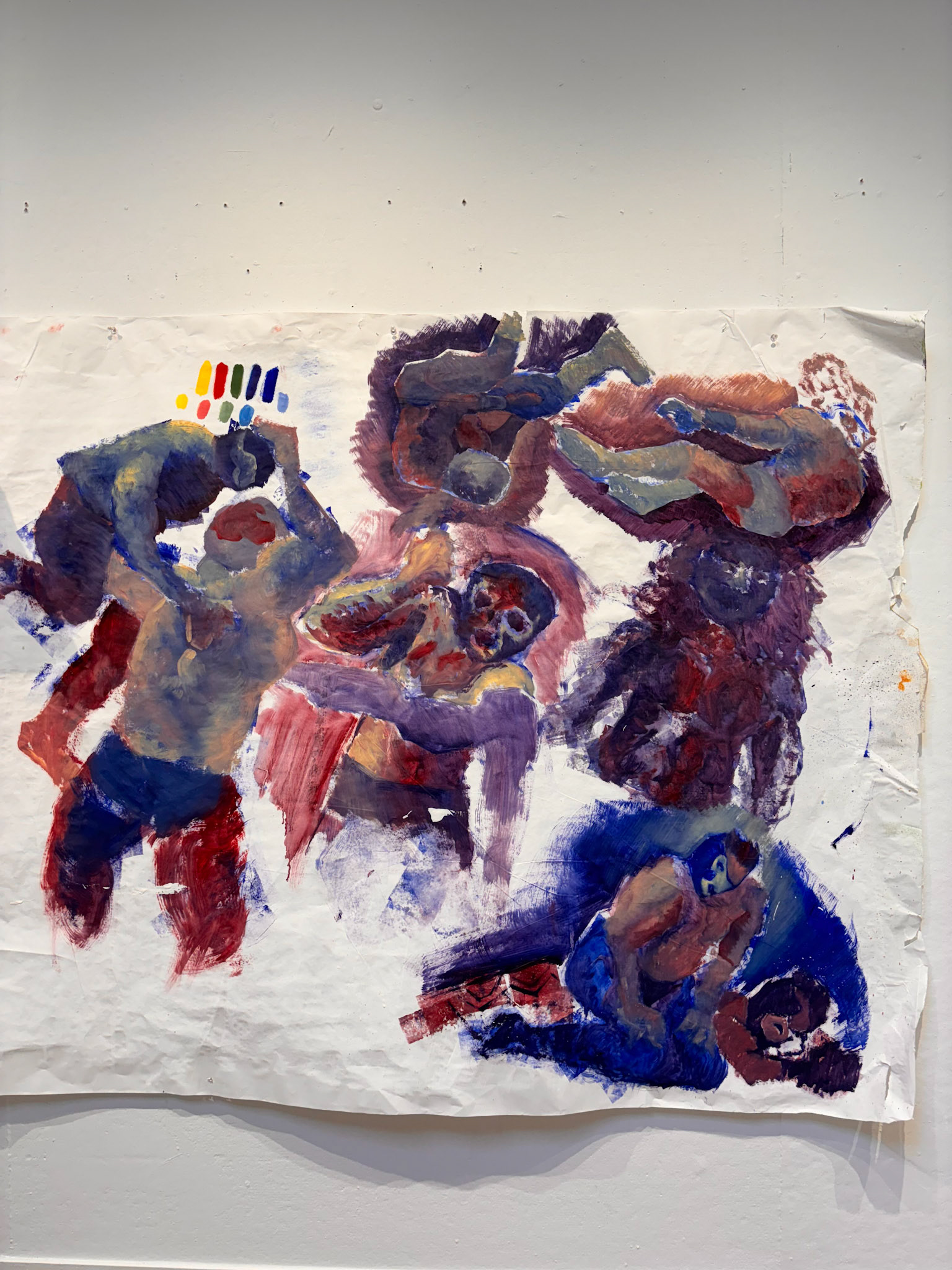 "The Sketch" 40by60 inches Oil on paper