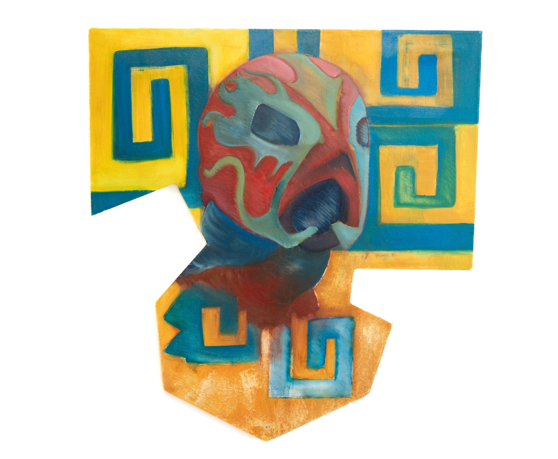 "Mask One" Oil on Canvas Stretched on custom frame