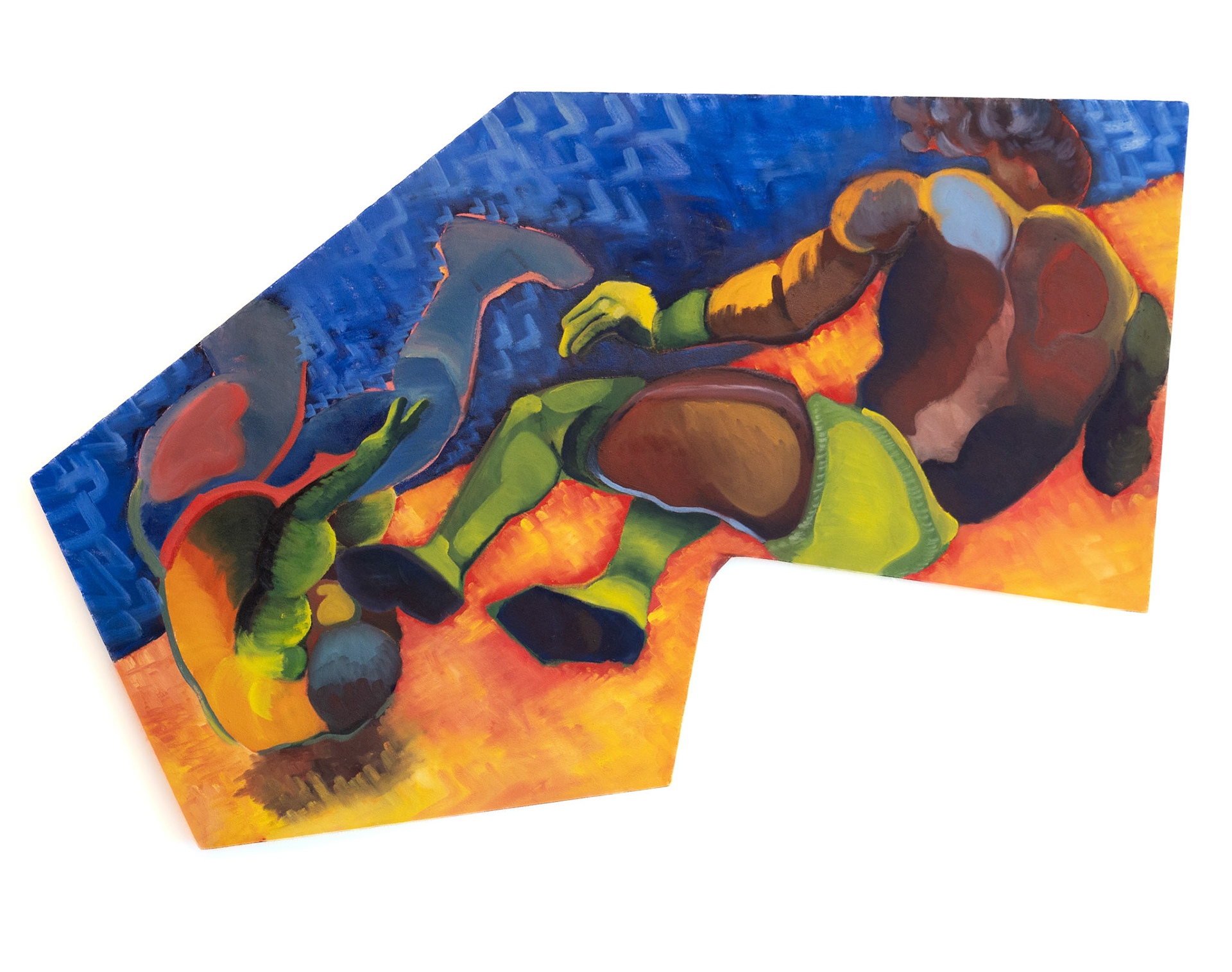 "Tossed" Oil on Canvas Stretched on custom frame.