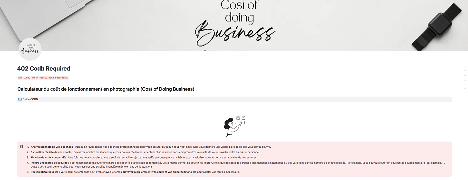 1. Conseils et guide de démarrage.