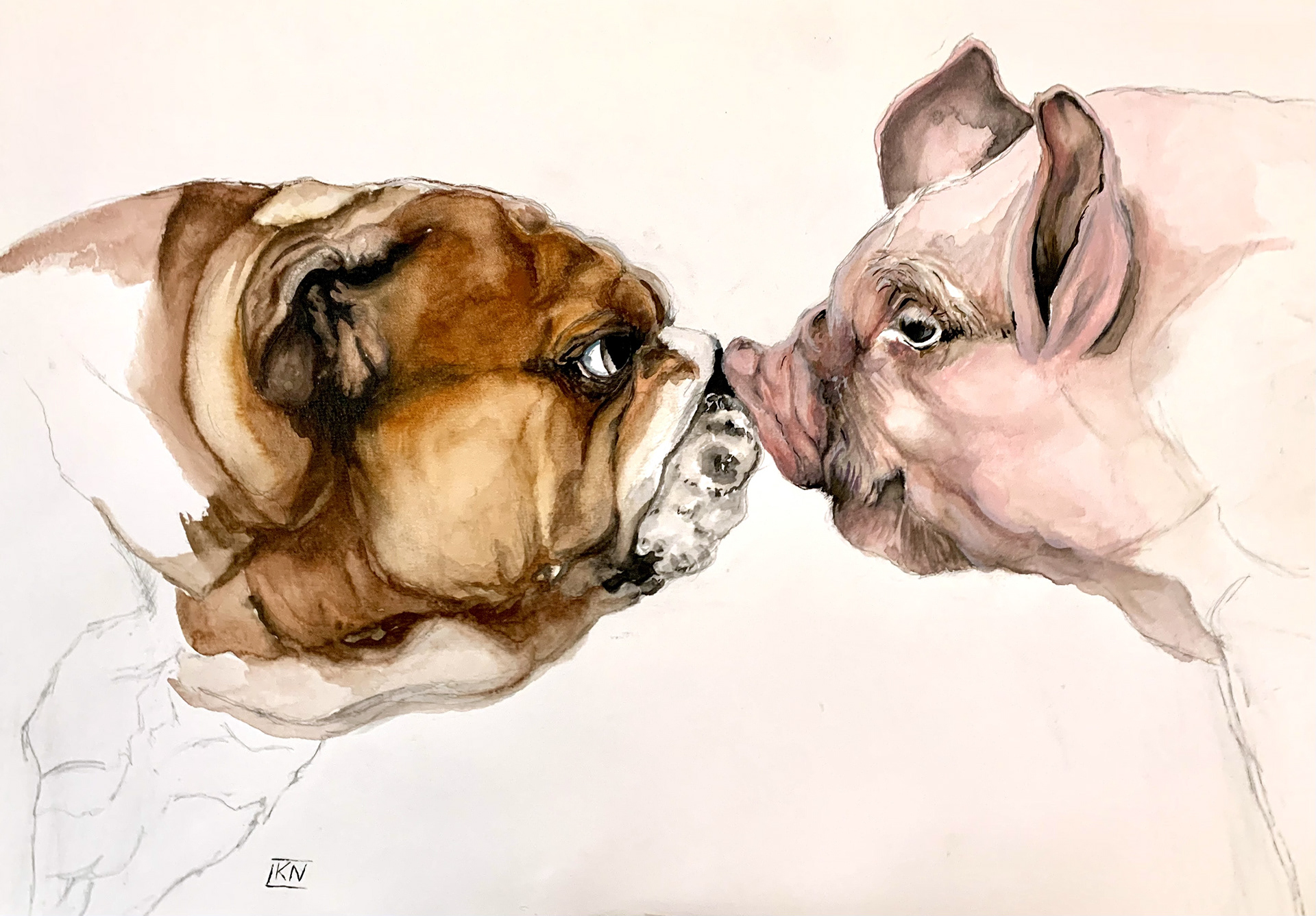 Aquarelle sur papier 30 X 40 cm