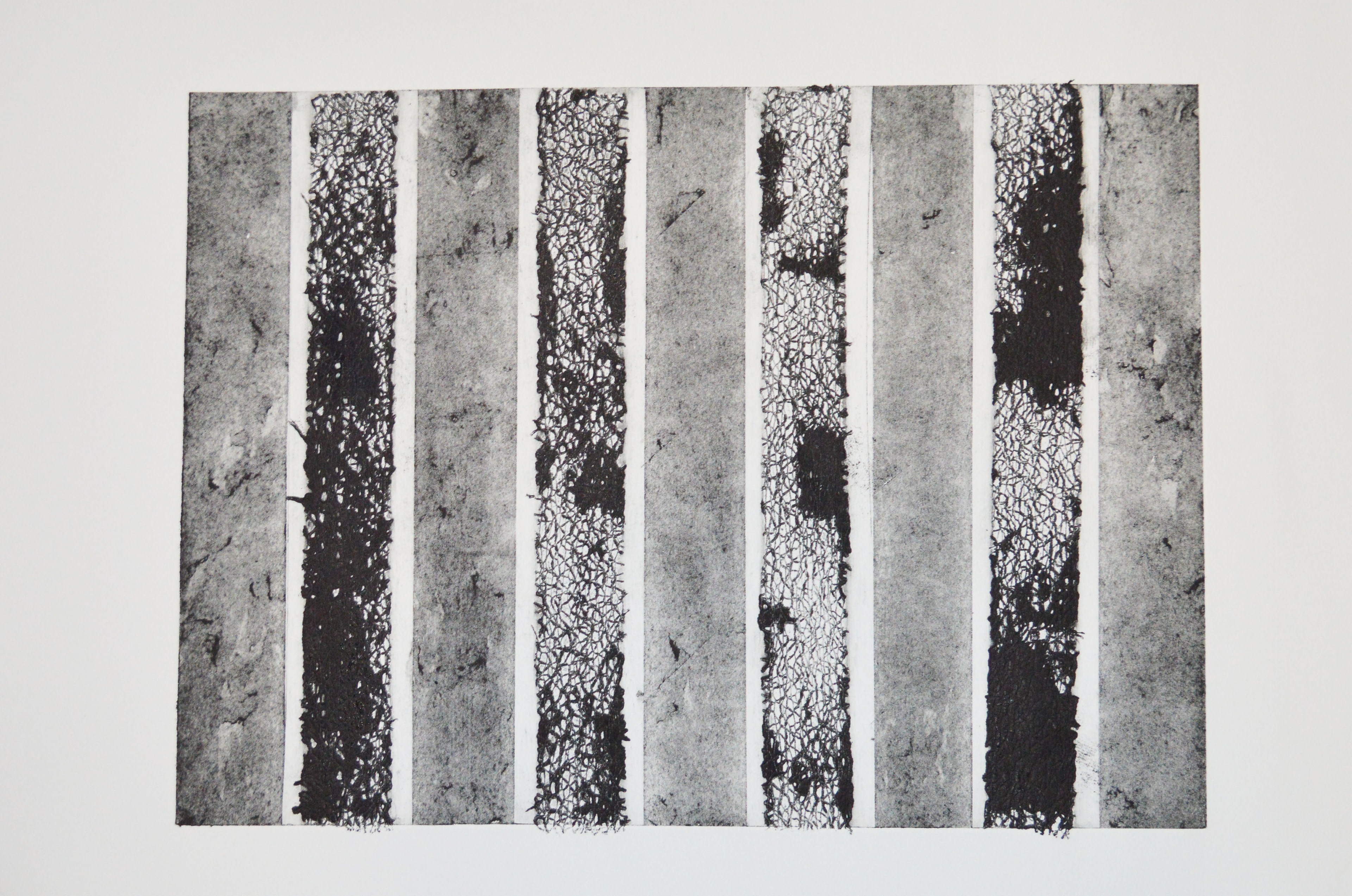 Life/Death. (Carborunduma dn hessian effect Ribbon)