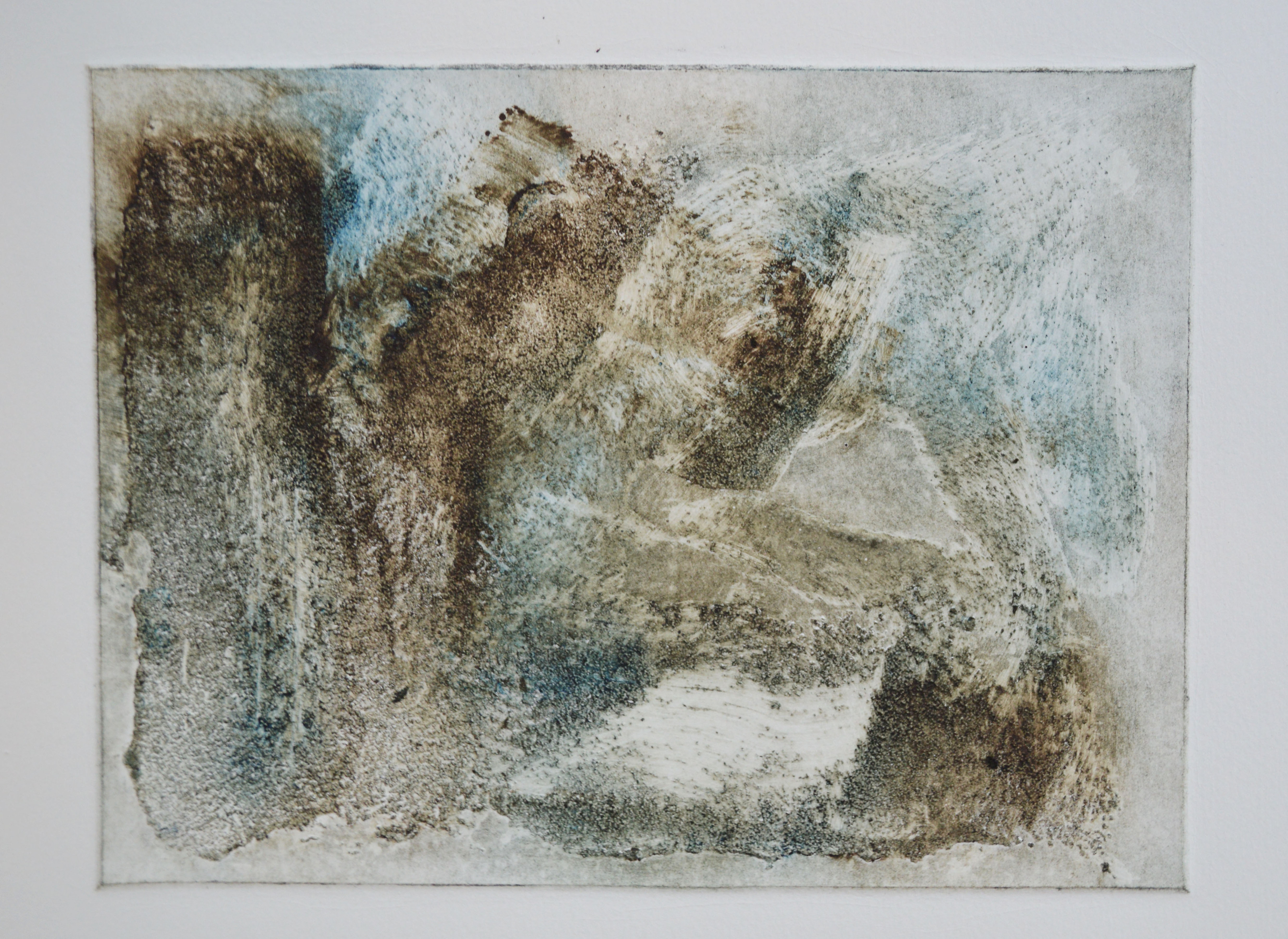 Test plate in blue and brown