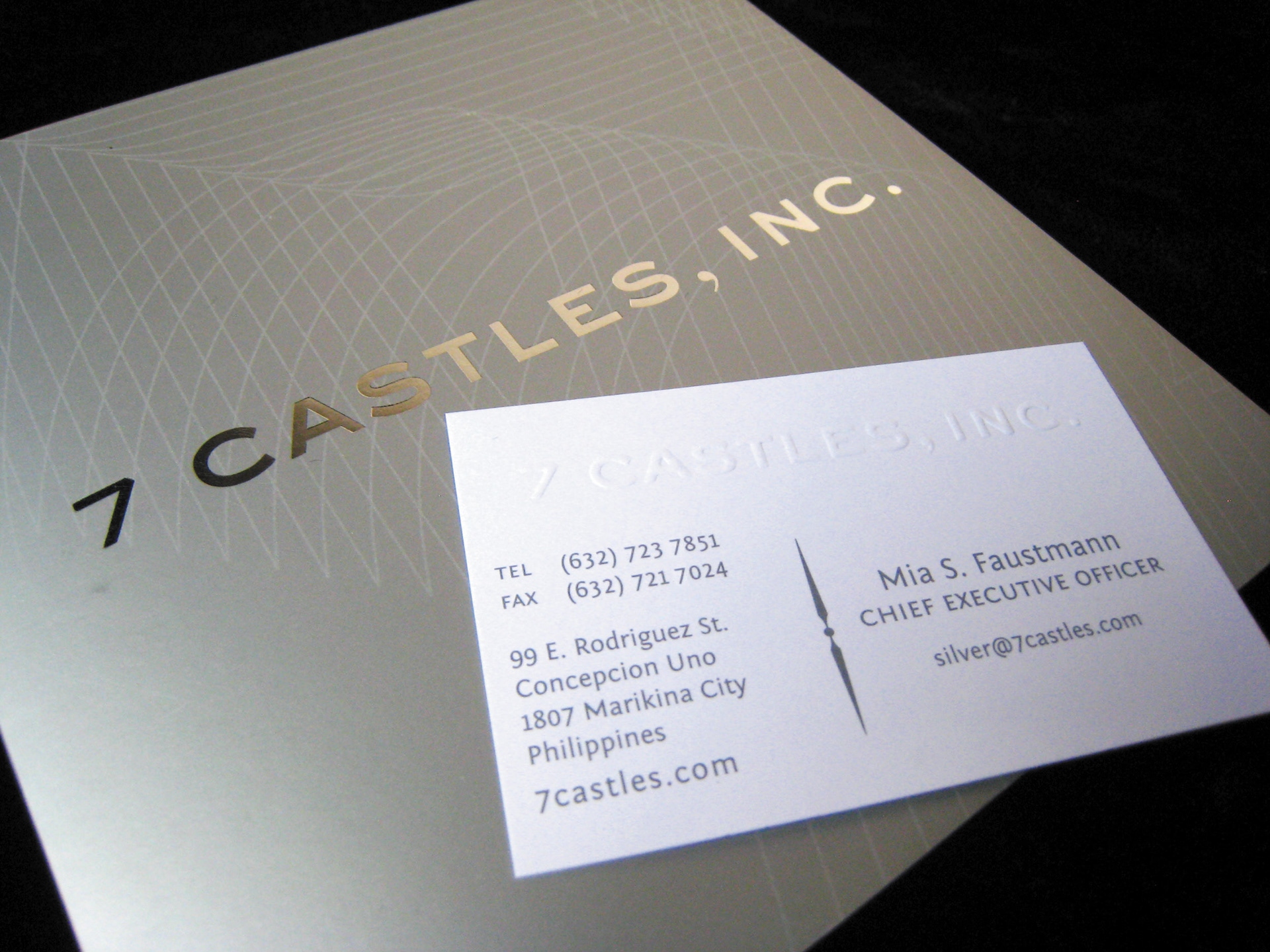 Business card and promotional kit