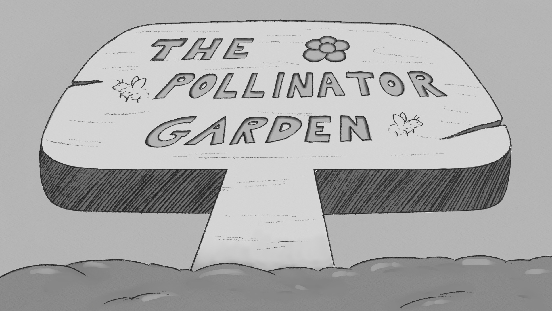 Pollinator Garden Sign Layout