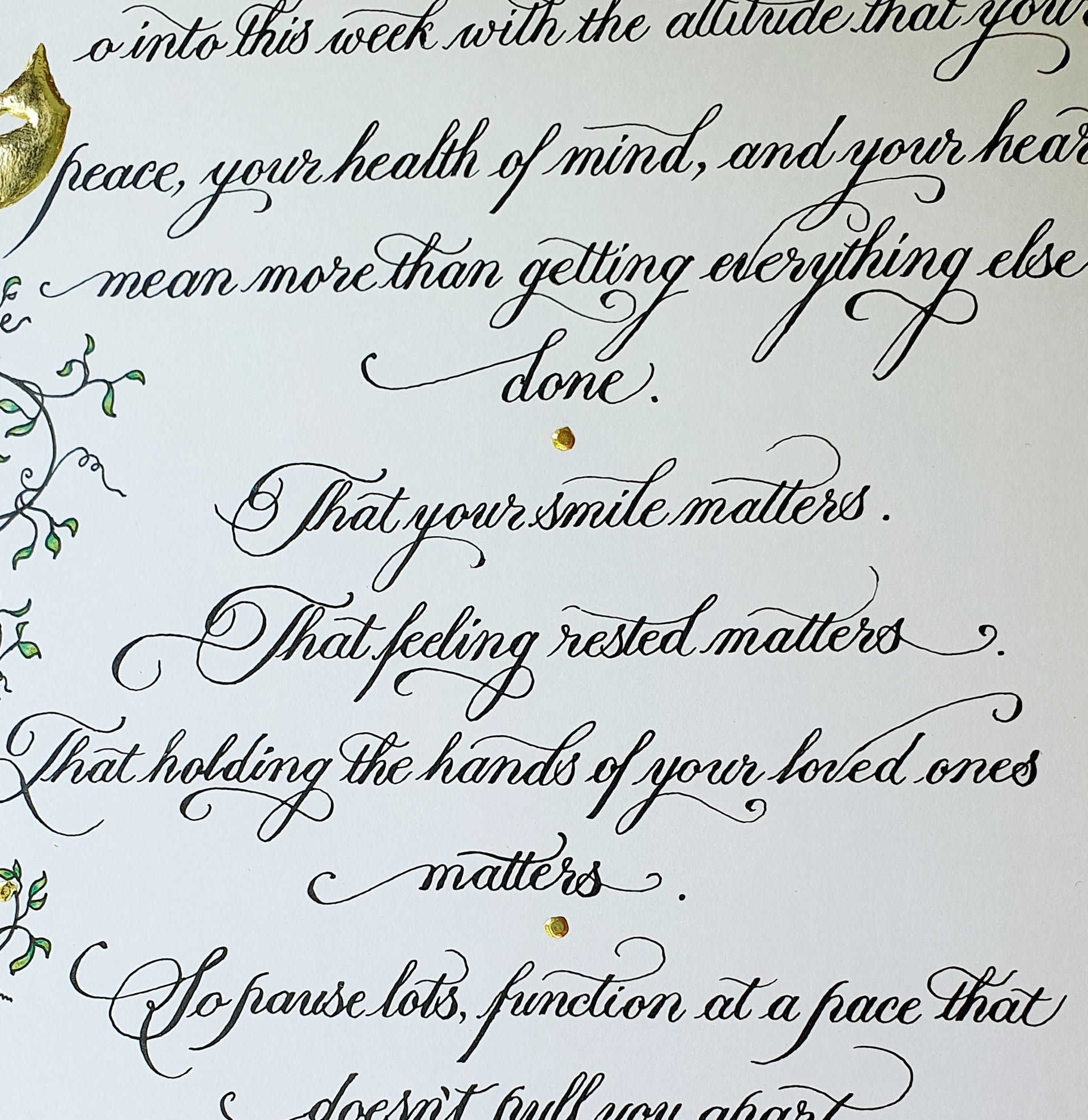 Copperplate calligraphy style