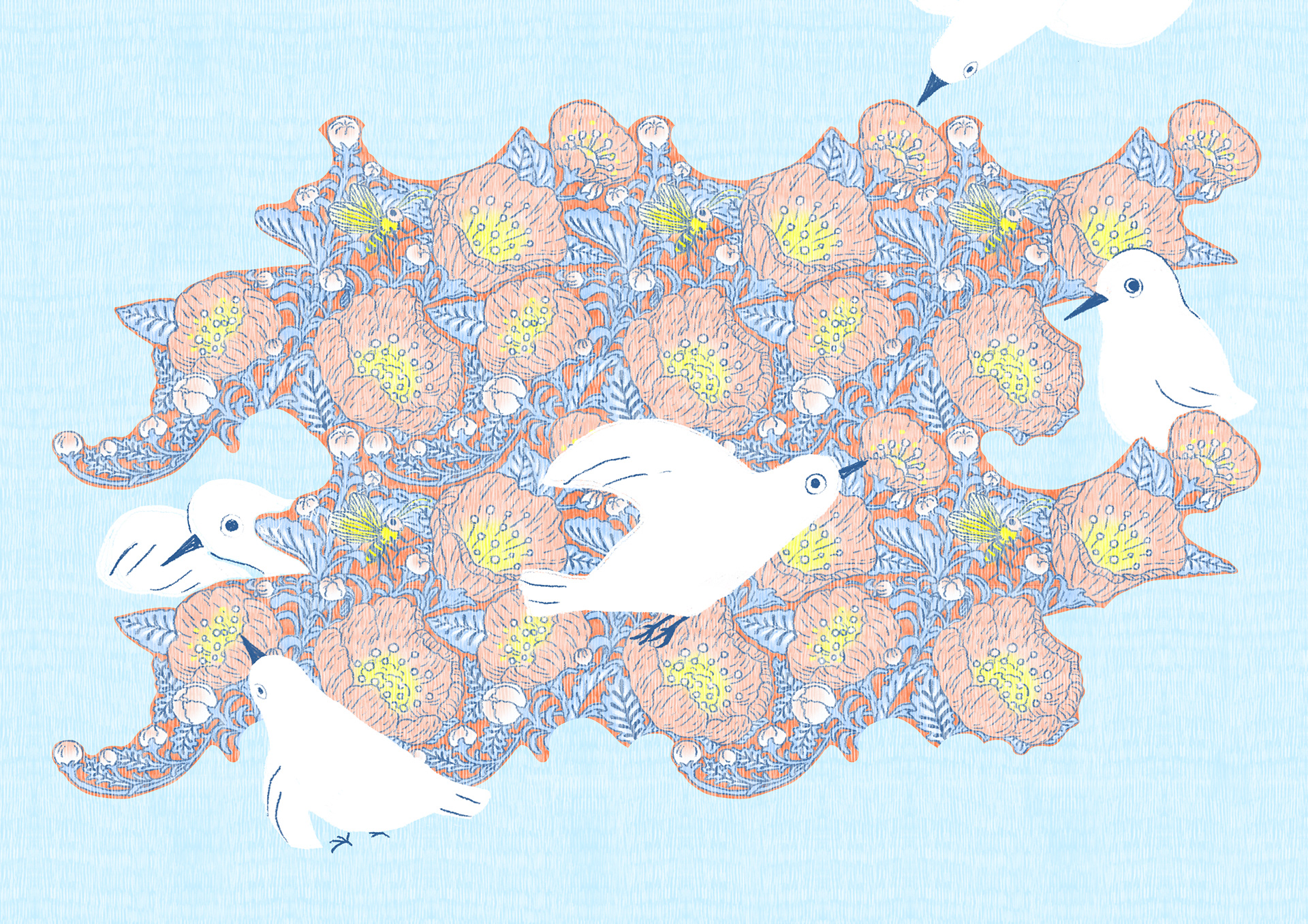テセレーション 花のパズル