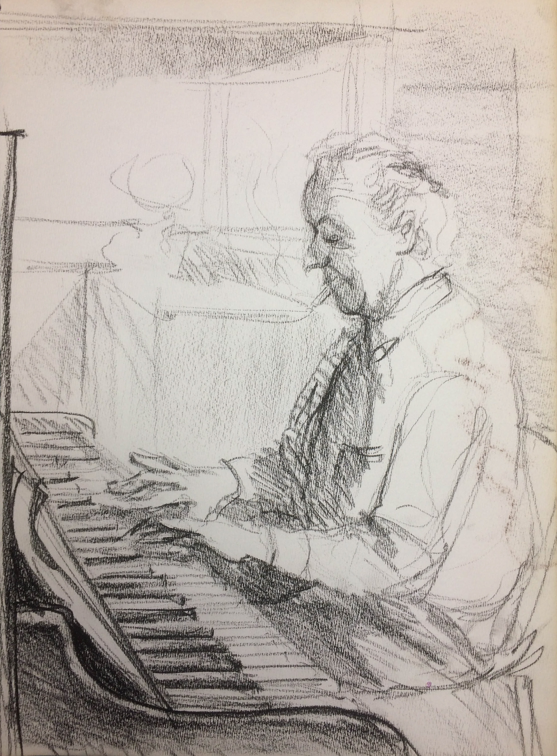 Croquis piano bar Strasbourg