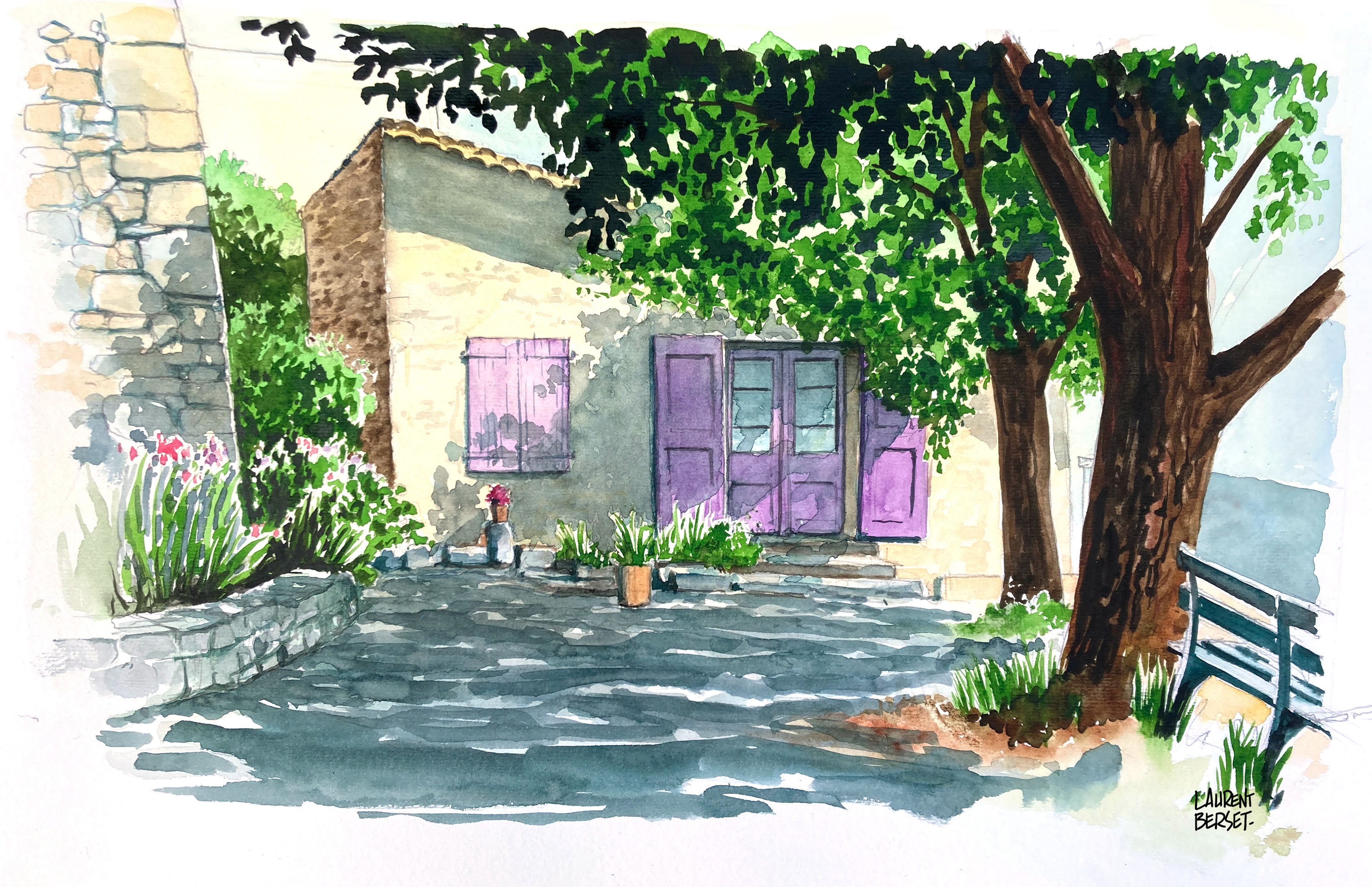 Aquarelle Lurs