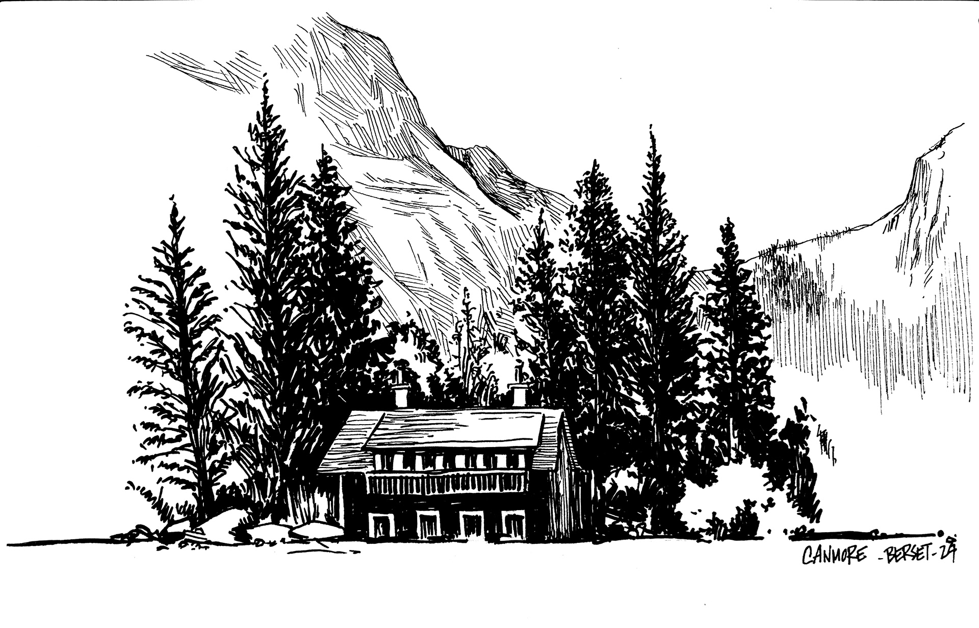 Croquis Canmore canada