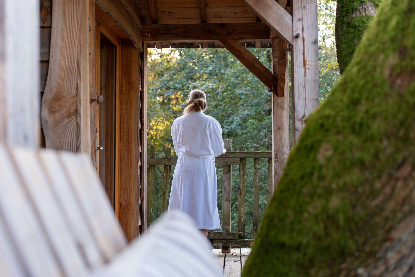 On profite du calme... Aux cabanes des Grands Reflets à Joncherey