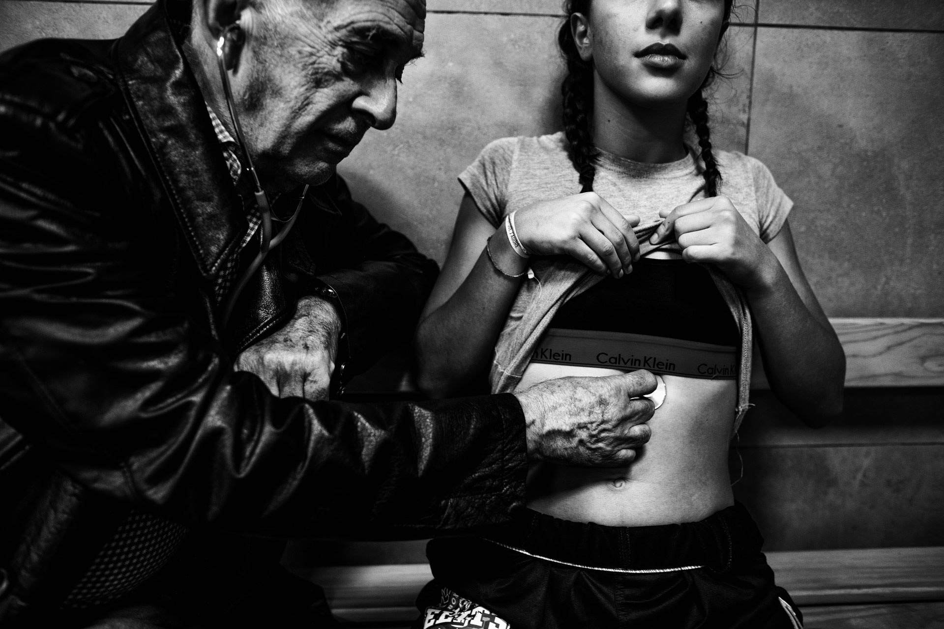 Milano Itlay, 2022. Before the match the athletes are subjected to various cardiac medical checks and others to ascertain a possible state of pregnancy.