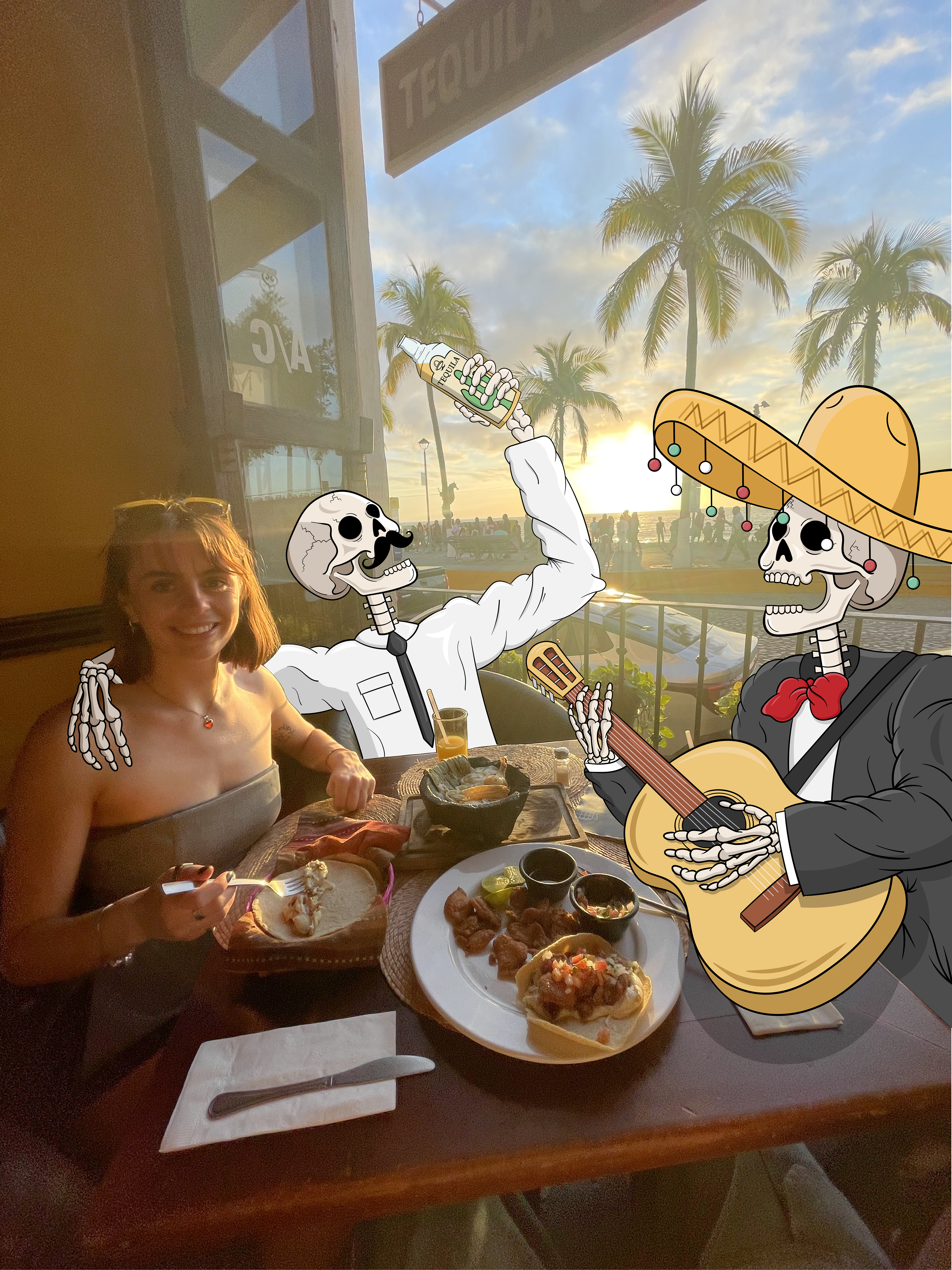 Celebrating Day of the Dead with my beautiful parter in Mexico.